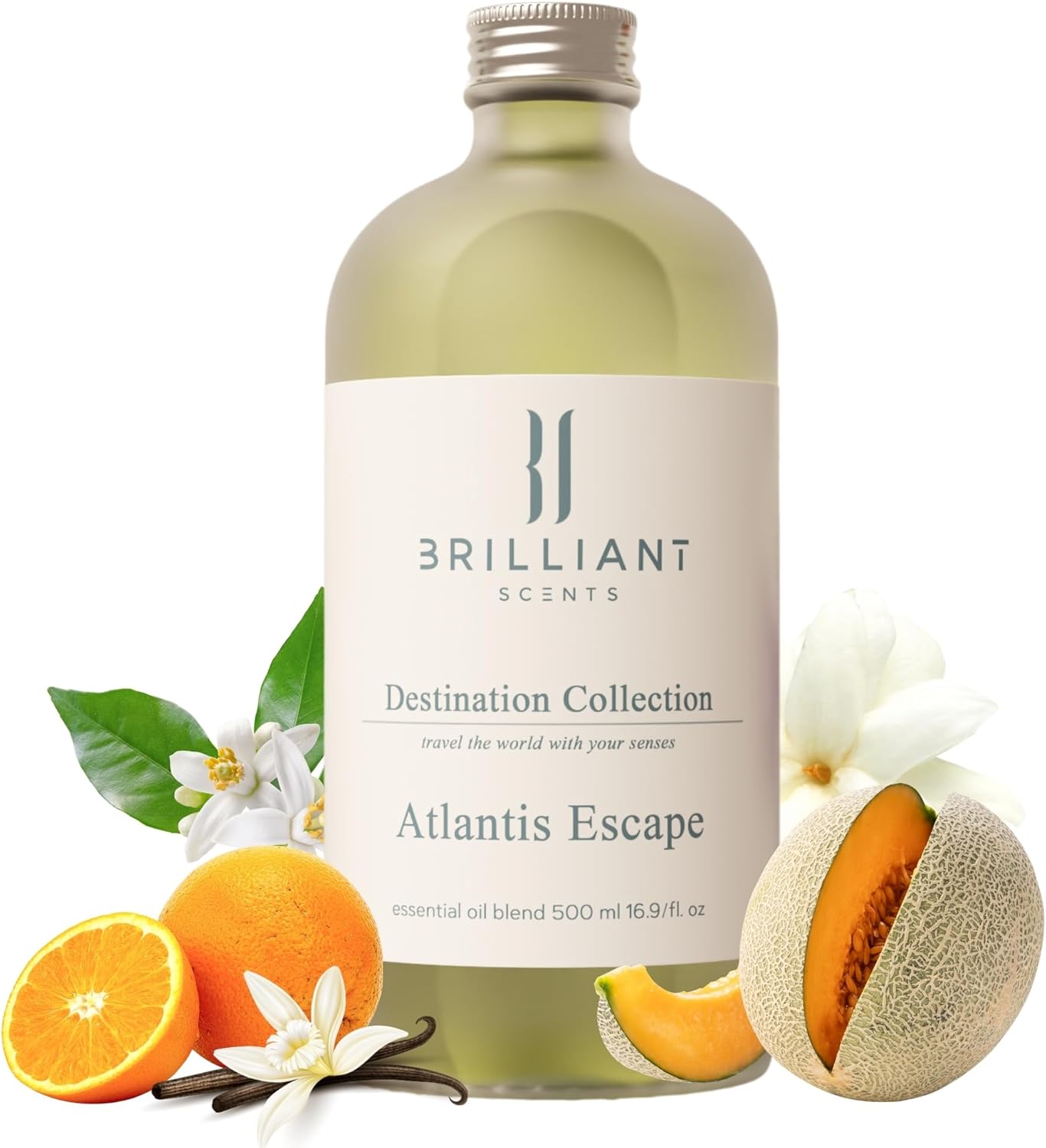 Brilliant Scents Diffuser Oil Refill, Inspired by The Atlantis Resort, Hotel Series Aroma Scents, Essential Oils Set for Home, Fragrance Oil for Candle Making, Home, 50 ML, Atlantis Escape - Image 2