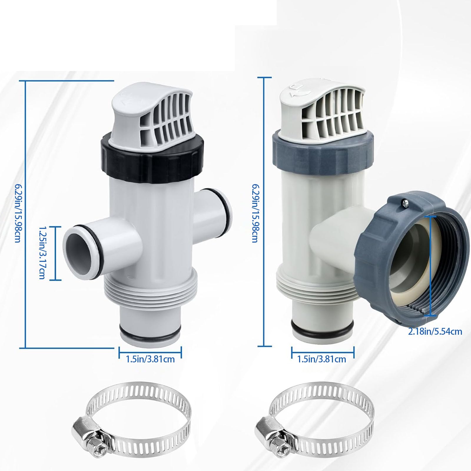 Ensemble d'adaptateurs de piston de tuyau de piscine pour 26301T 26323CA 26751W 28345VM 26175EH Accessoires de natation