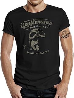 Gasoline Bandit Original Gentlemen Rider Design T-Shirt: Gentlemen No Bike - No Life