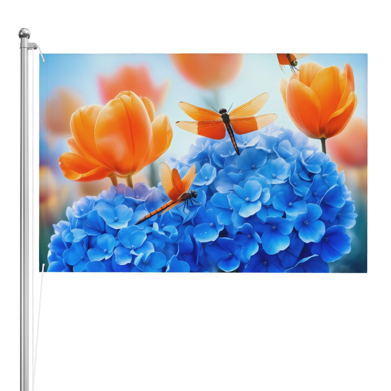 Bandera de mariposas decorativa para exteriores resistente a la intemperie patio hogar