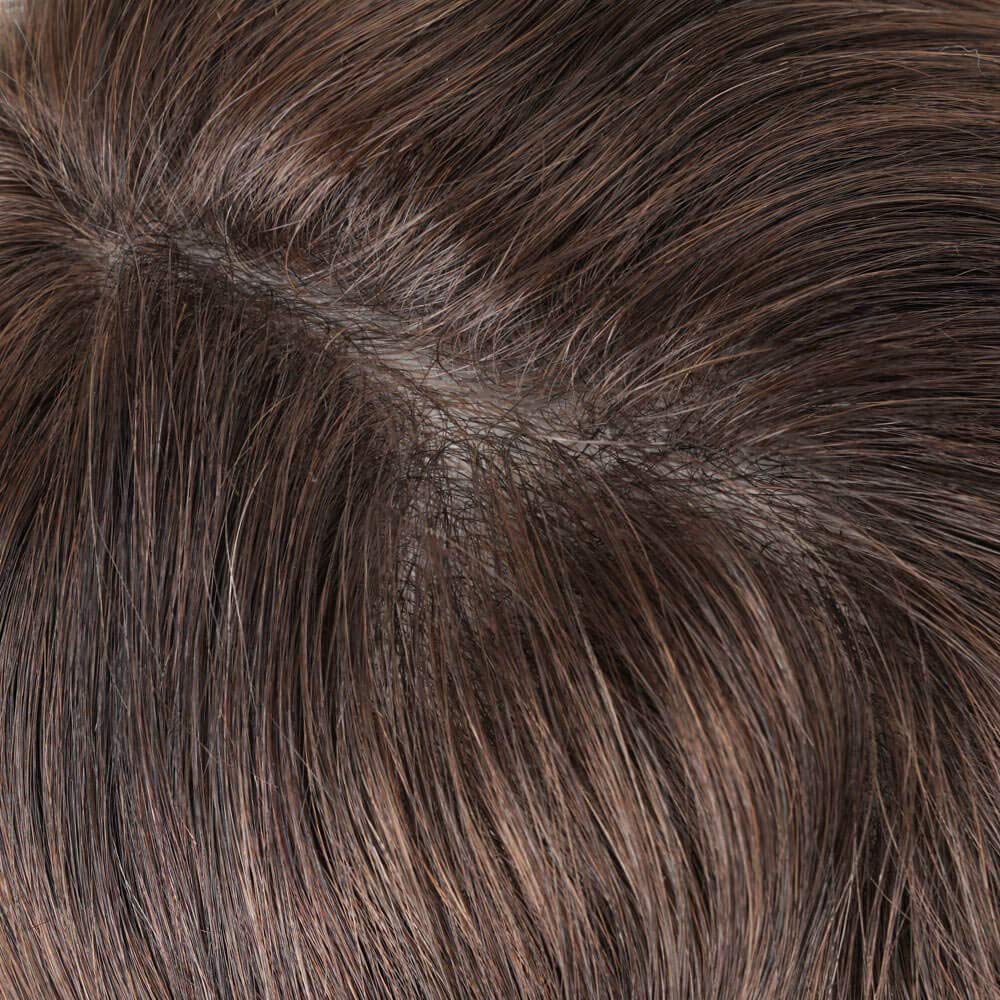 Lordhair peruka męska, realistyczna tupet, 0,08 mm, cienka skórzana podstawa, 20 x 25 cm, łatwe zakładanie, średnia gęstość, francuskie koronki i zaawansowane połączenie PU