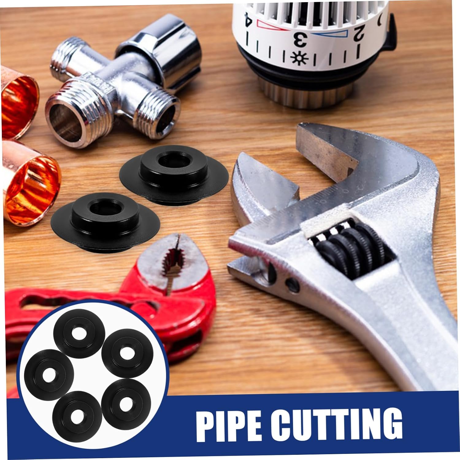DOITOOL 10-Piece Tubing Cutter Wheels Heavy-Duty Replacement Blades for Copper and Plastic Pipe Cutting Ultra-Sharp Cutting Tool for Plumbing and DIY Projects