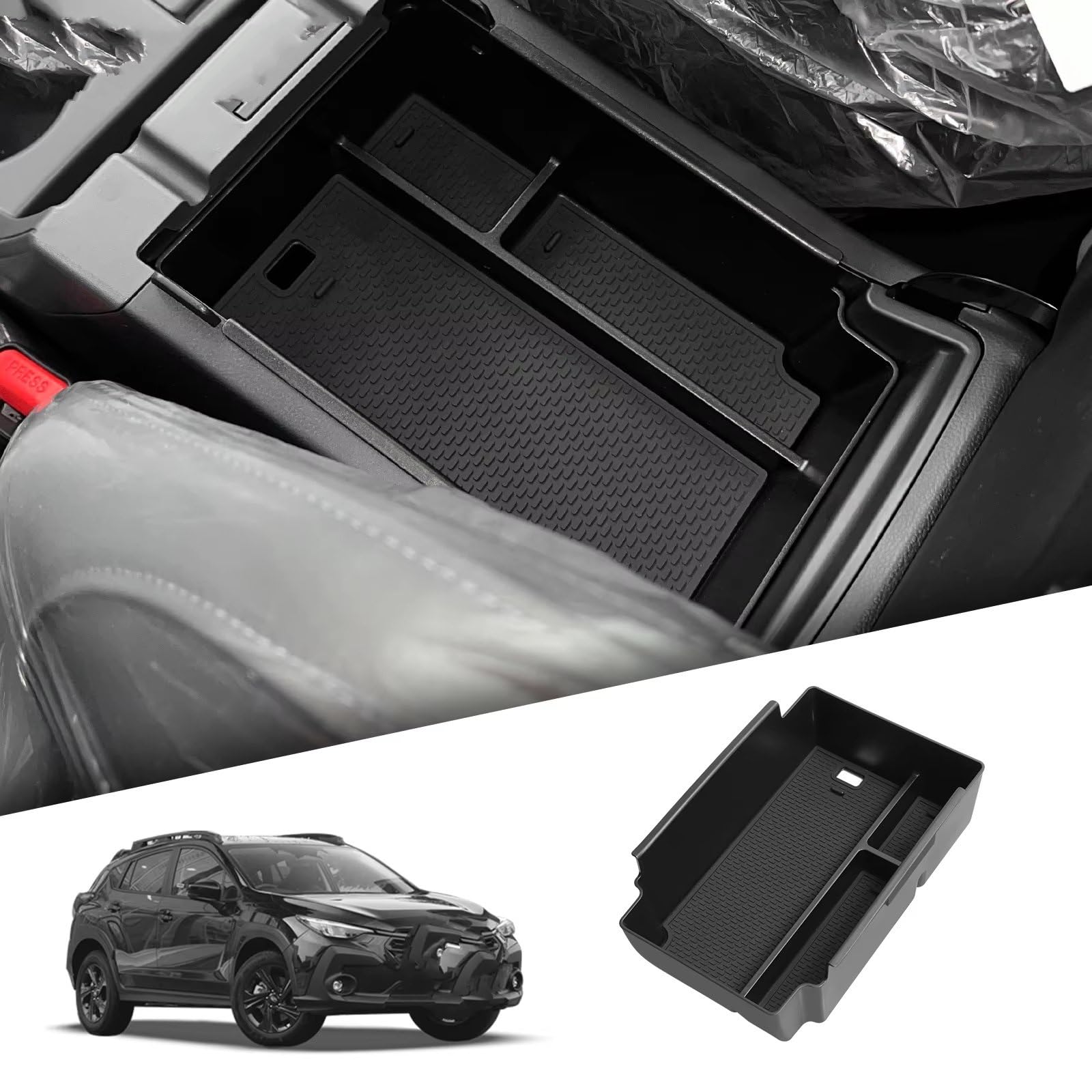 Cajas De Almacenamiento Compatible Con Subaru Para Crosstrek 2025 1 Uds. Caja De Almacenamiento Con Reposabrazos Para Consola Central Accesorios Interiores Organizador De Caja De Almacenamiento