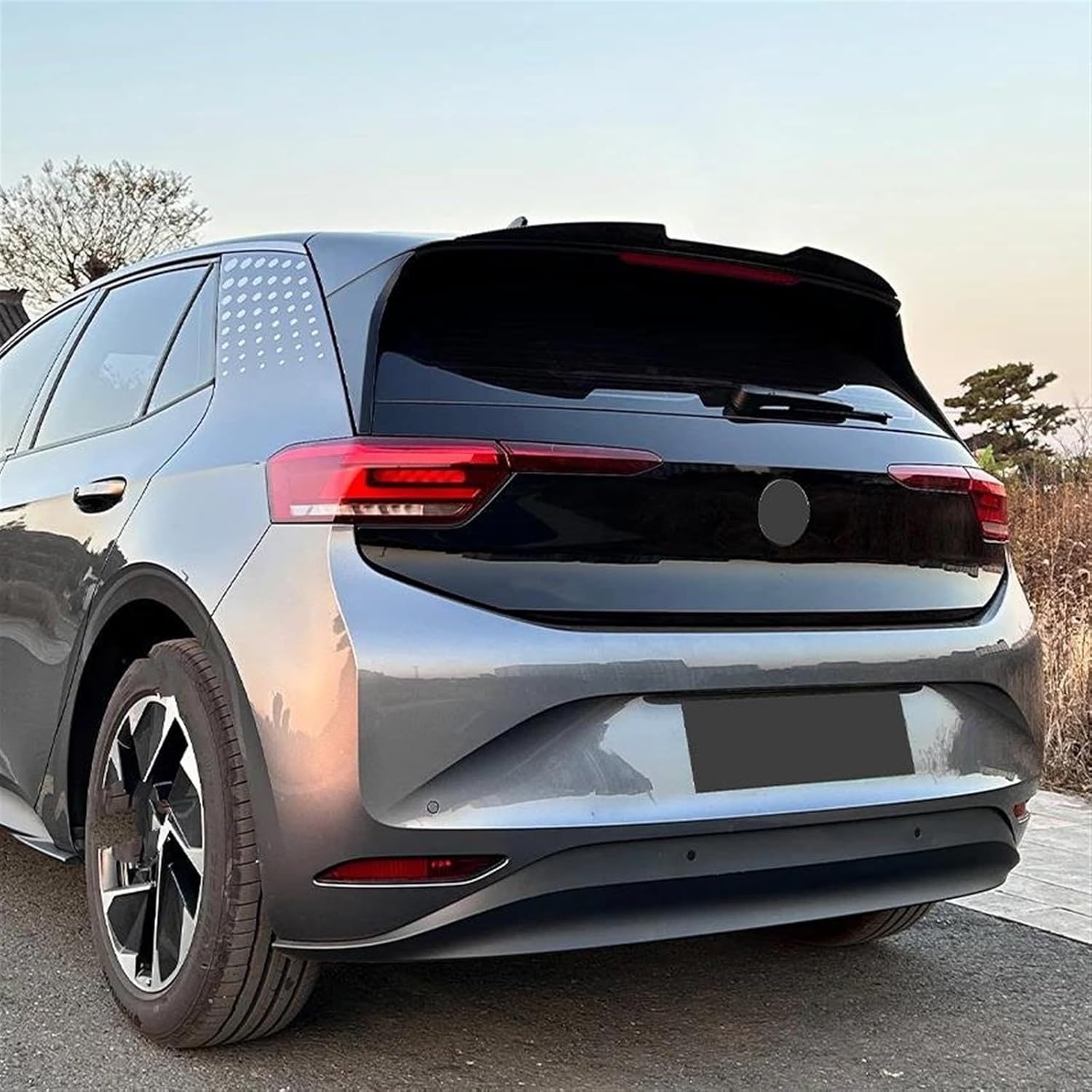 Rear Wing Spoilers Wings for Vw Id.3 2019+ Rear Spoiler Wings Abs Rear Trunk Spoiler Lip Tail Wing Rear Trunk Lid Car Styling Kits