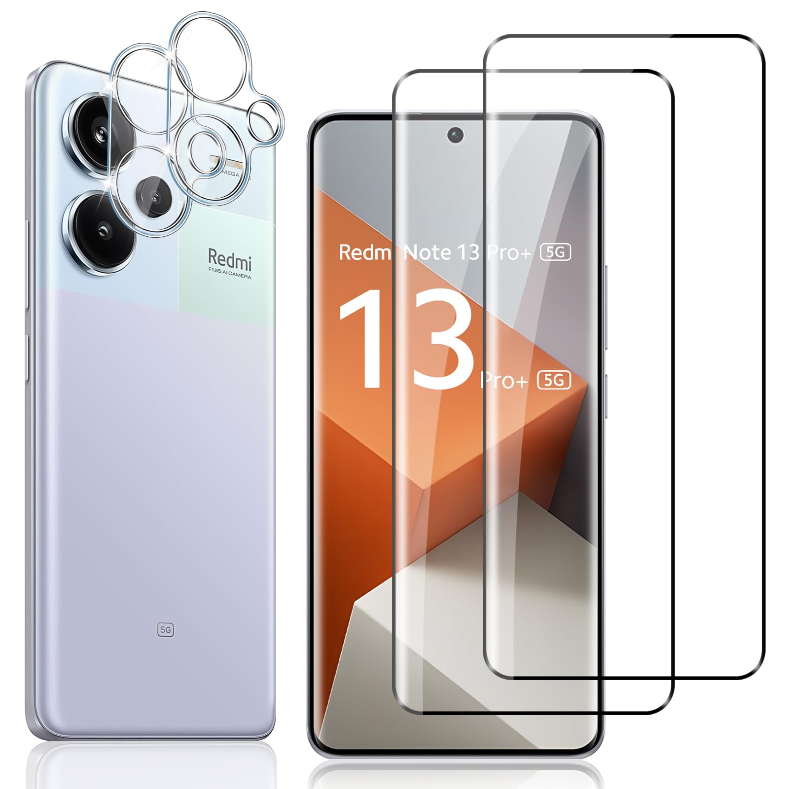 Acheter 2 écrans Avant 2 Objectifs De Caméra = 4 Pièces/lot Protecteur D'écran En Verre Trempé Pour XiaoMi RedMi 10C 10A 10S 11S, Film De Protection à Couverture Complète - Foto 3