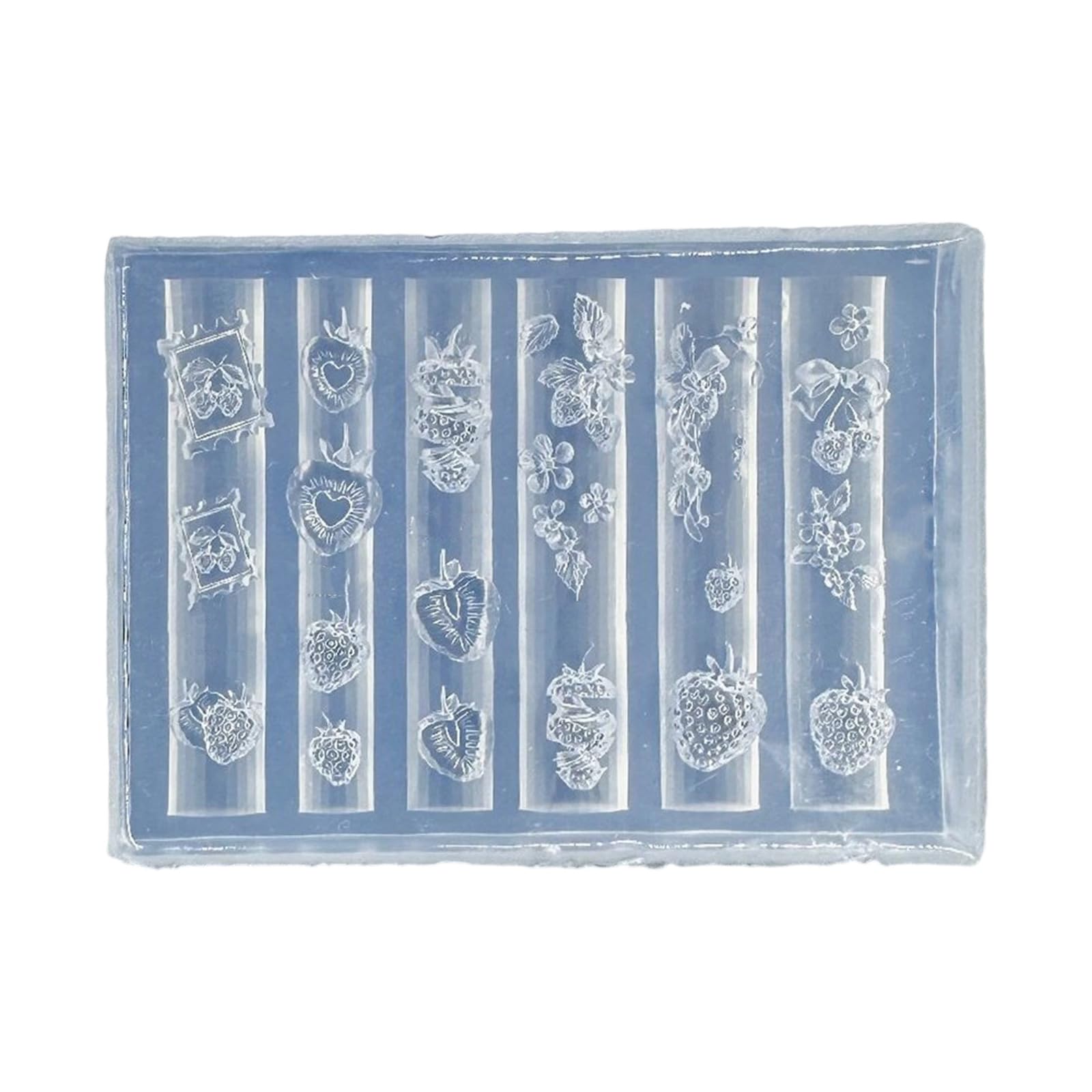 Maxtonser Silicone Nails Art Mold Accessory Delicate Shape 3D Nails Decorative Mold Silicone Texture for Various Nails Types