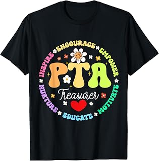 Supporter PTA Treasurer T-Shirt for Men Women Girls Kids