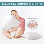 Oubonun 16x24 Inches Pack of 2 Throw Pillows Inserts, White Square Cushion Inner Soft Fluffy Plump Stuffer Pillows Inserts for Sofa Bed Couch
