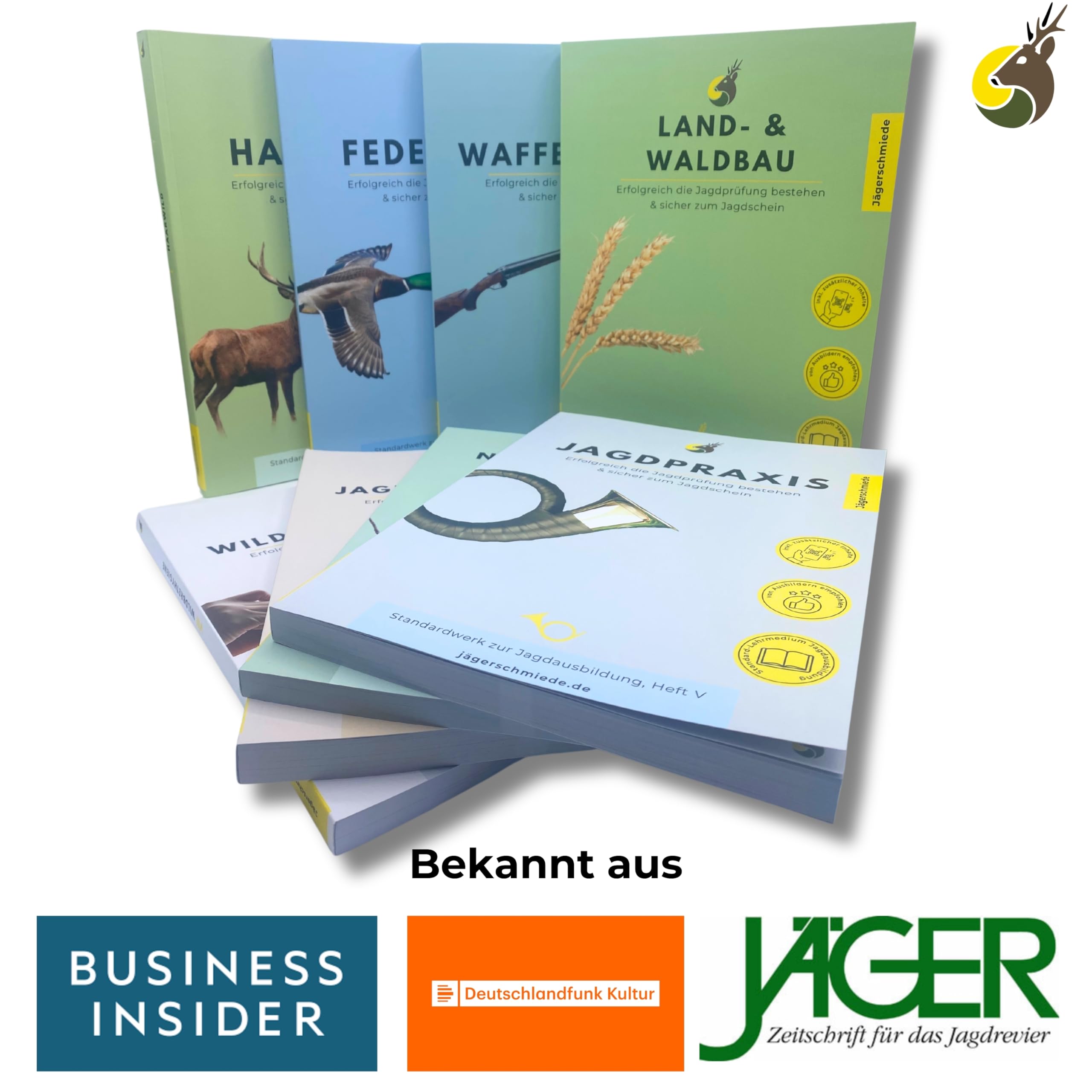 Jägerschmiede Lernhefte: Erfolgreich die Jagdprüfung bestehen & sicher zum Jagdschein – individuell, einprägsam & digital unterstützt [Standardwerk]