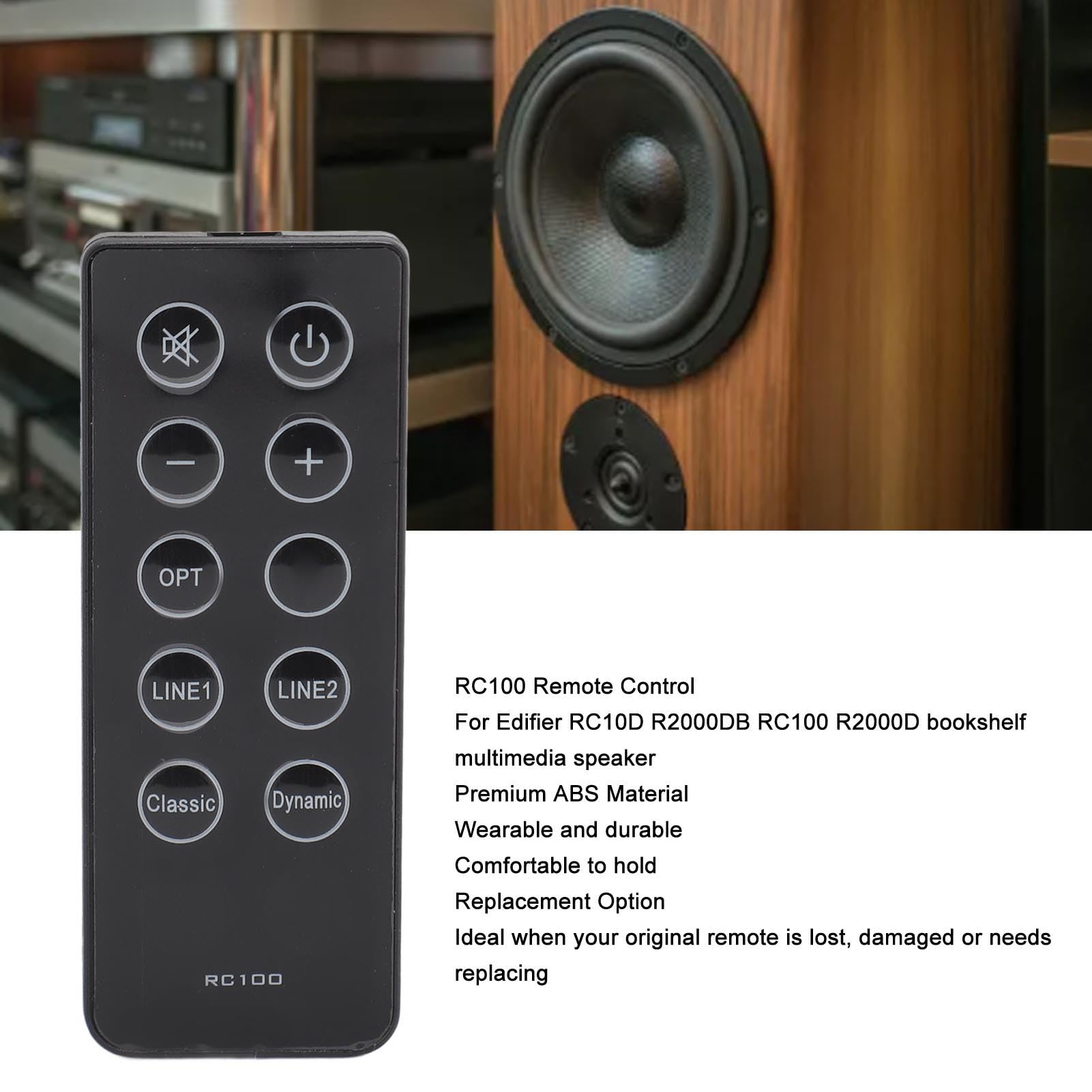 Amazon | RC100 リモコン 交換用 Edifier RC10D R2000DB 本棚 マルチ