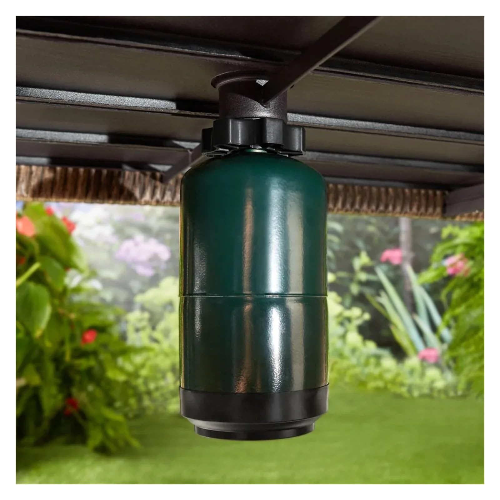 Fogata, Brasero de Gas Mesa Rectangular 14" Gris para Patio, jardín