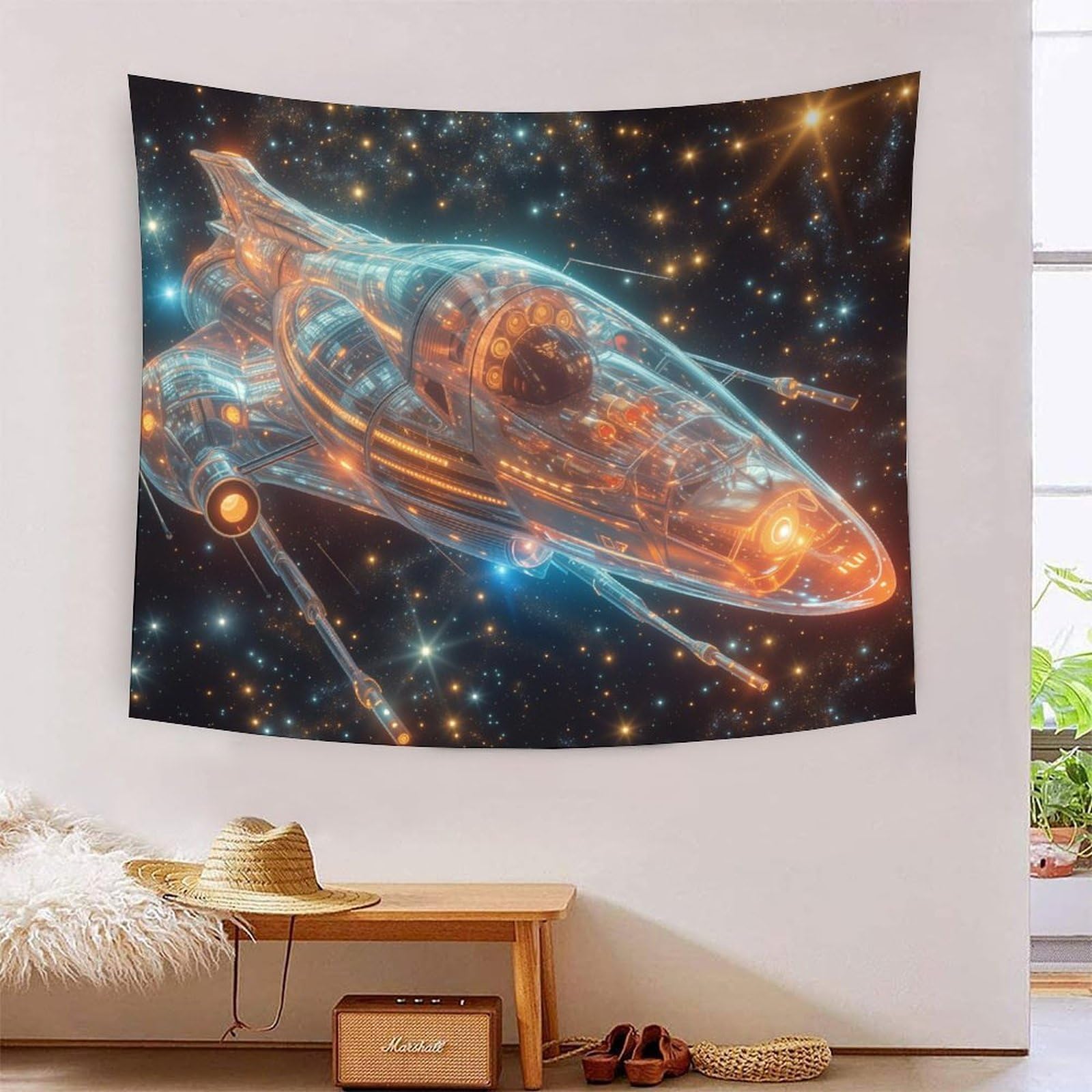 Tapisserie pour chambre ado masquant les défauts du mur 3D