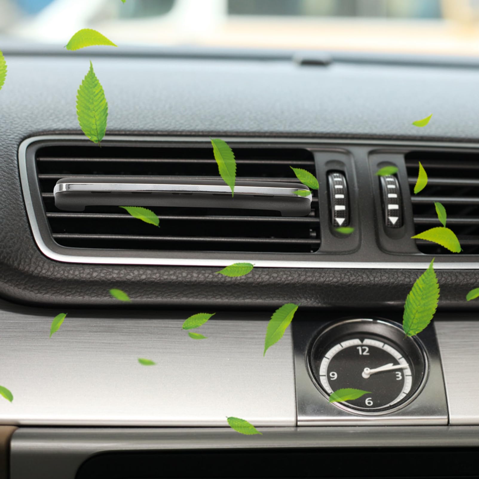 Mobestech Diffusore di Fragranze per Auto Magnetico in Lega di Alluminio e Ceramica, Design Unico, Facile da Installare, Profumatore Leggero per Interni Auto