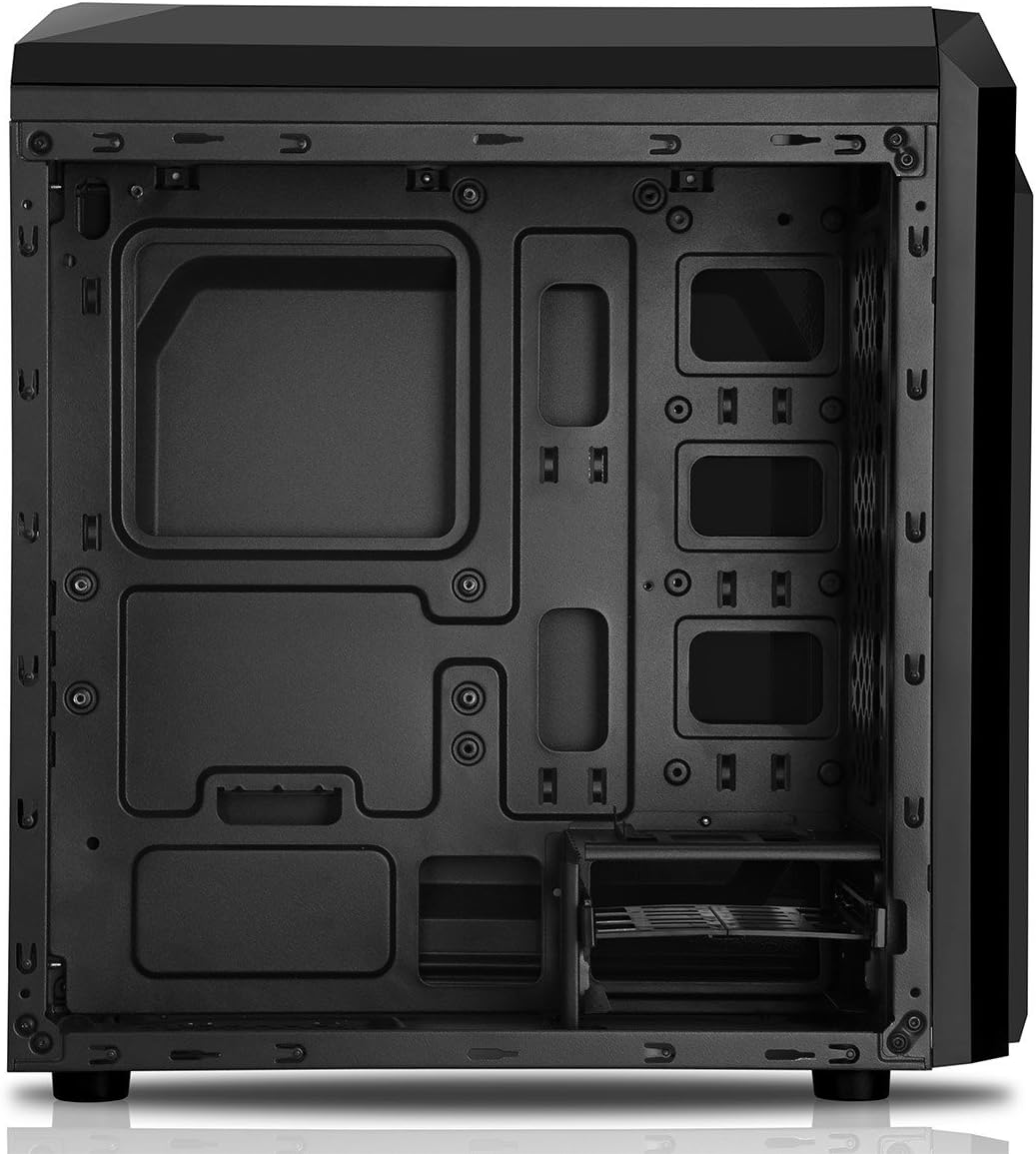 Interior layout of the CiT F3 Micro-ATX PC Gaming Case