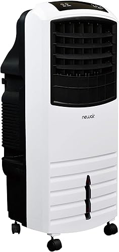 NewAir AF-1000W ventilador portátil de torre para interiores con enfriador de aire evaporativo y humidificador rango eficaz de 300 pies cuadrados