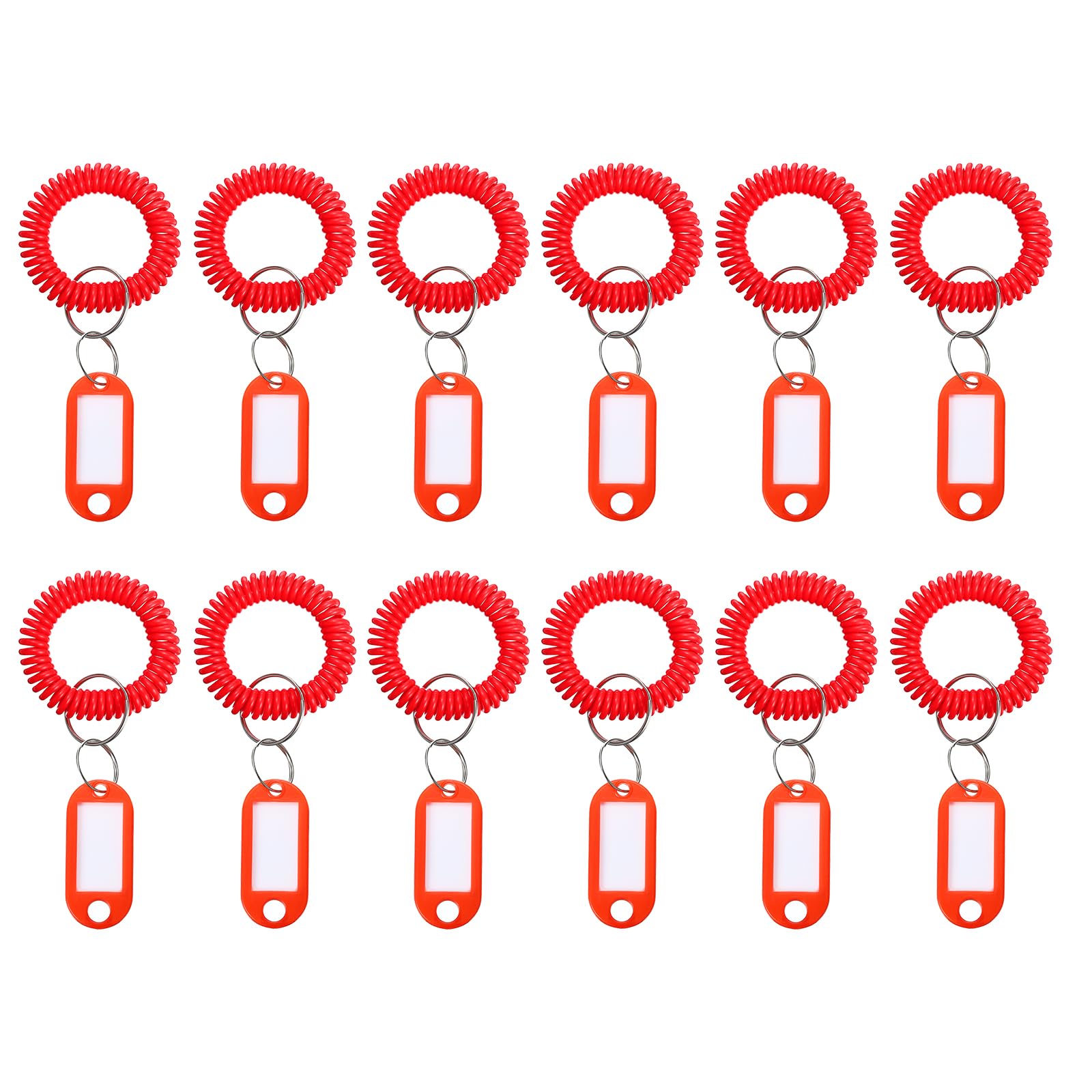 PATIKIL Wrist Coil Keychain with Tag