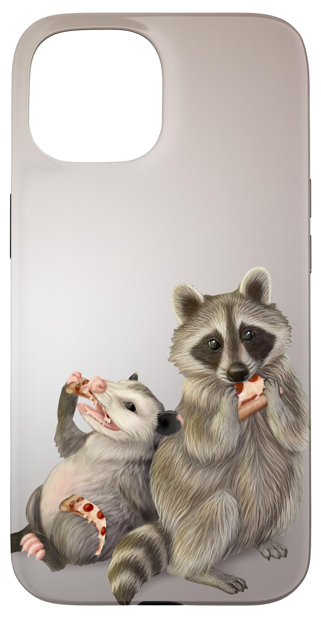 Amazon.com: Racoon and possum eating pizza Case for iPhone 15