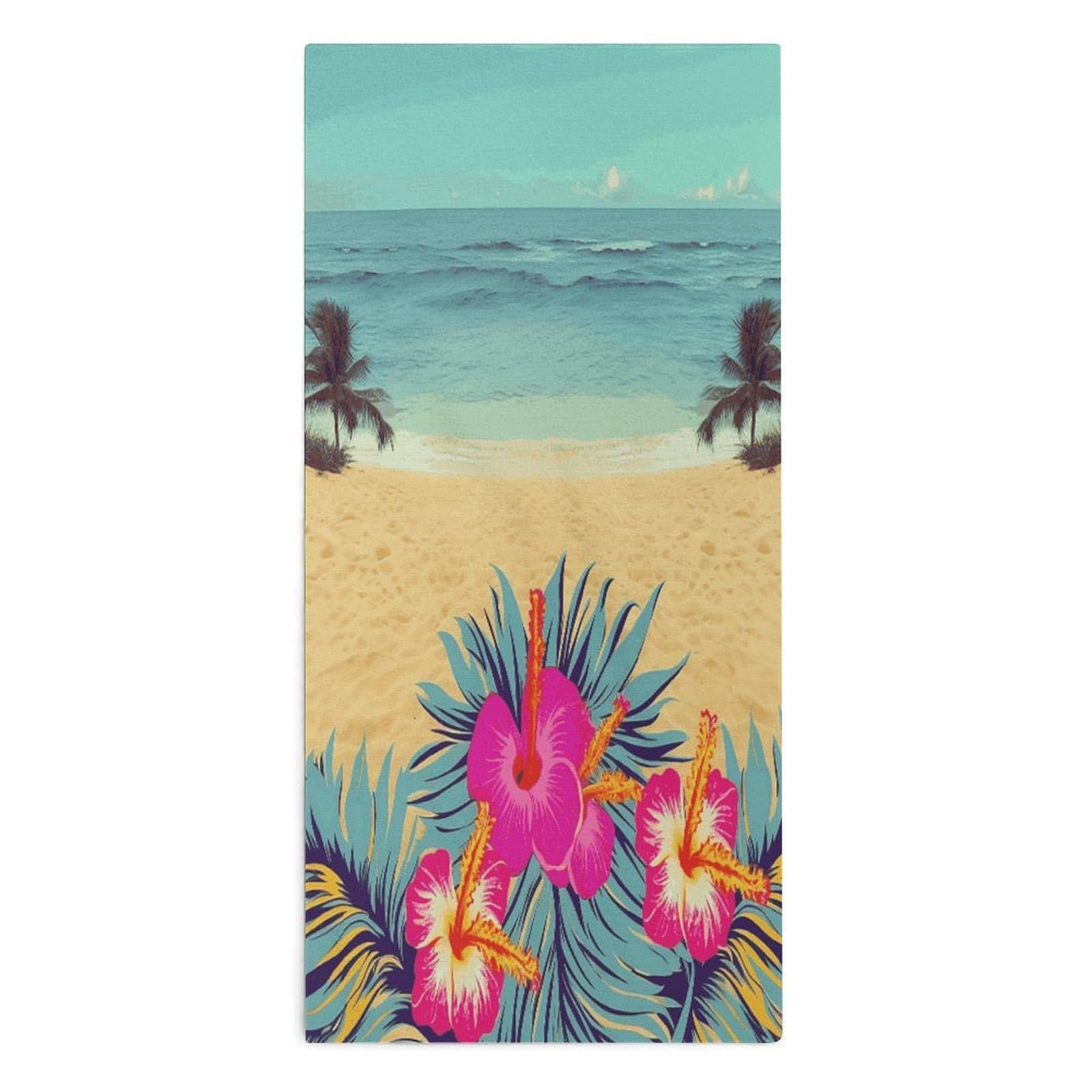 Btcowzrv Style Hello Hawaii Bath Towel Beach Towels Shower Towel