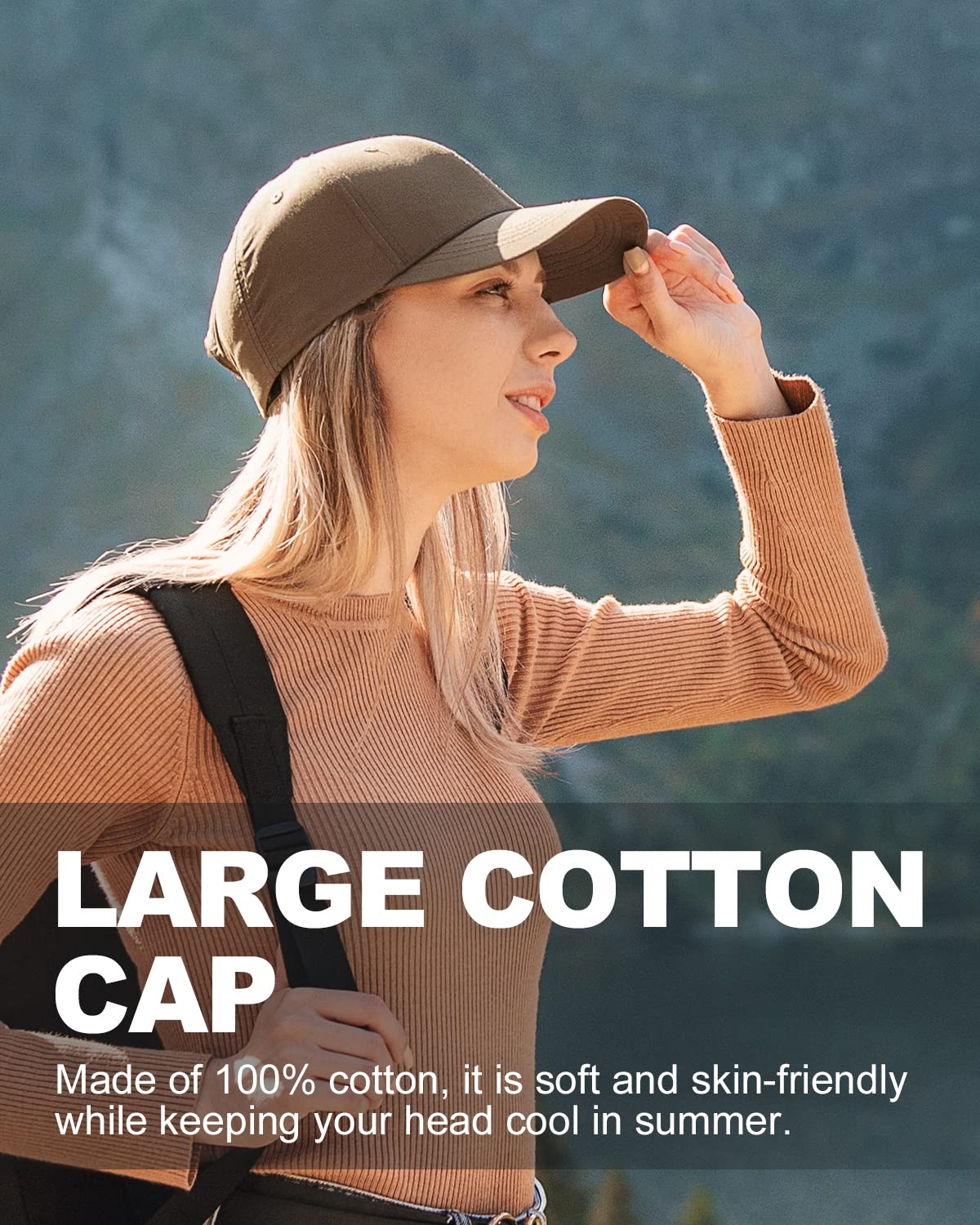 Feng Shui， Gorras de béisbol XL/XXL, Gorra Deportiva Grande para Correr, Gorra de Gran tamaño para papá, Gorra clásica de Tenis de Golf para Cabezas Grandes