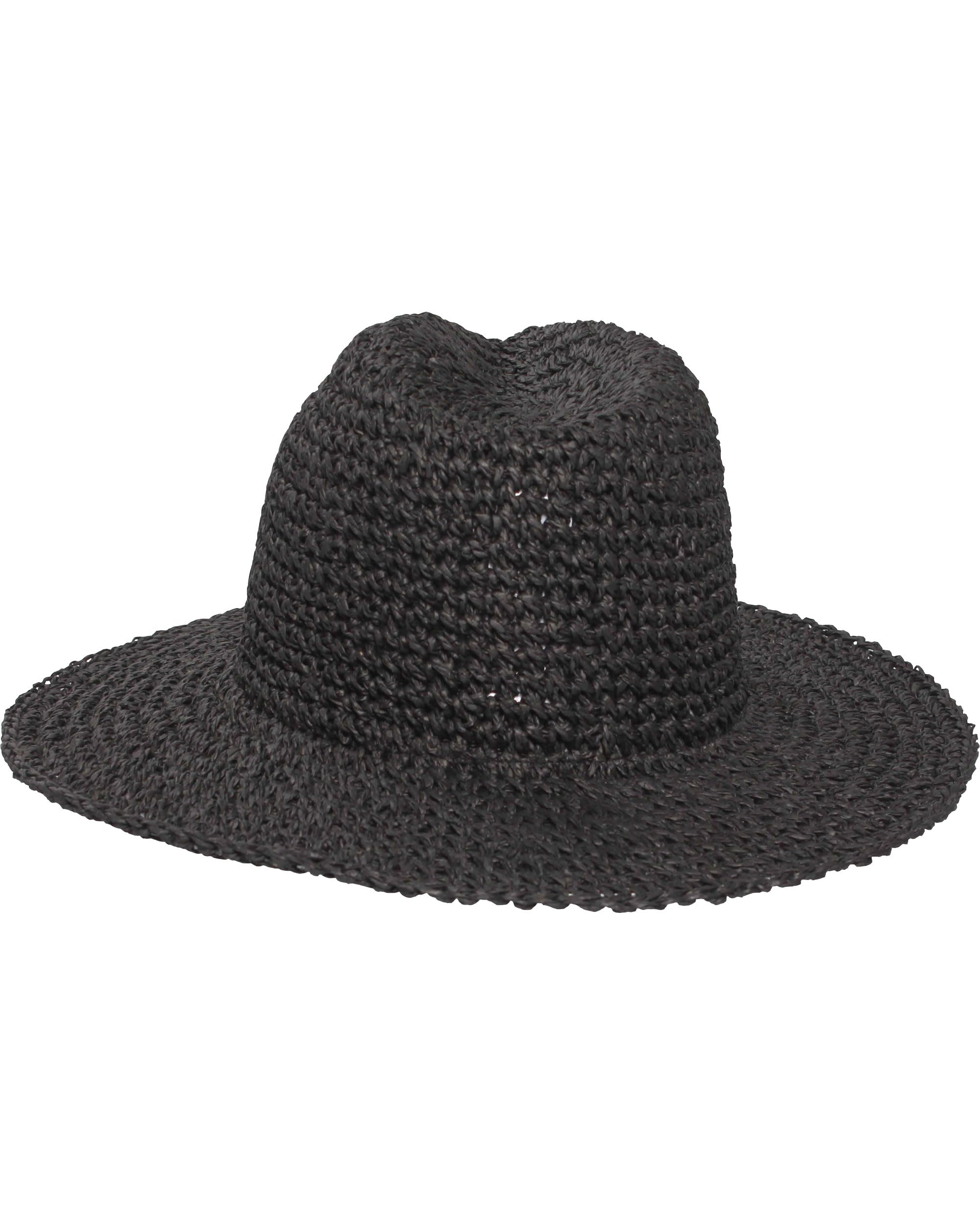 LOEVENICH Damen Fedora Hut aus Papier | handgehäkelt, knautschbar | Sommerhut mit elastischem Futterband