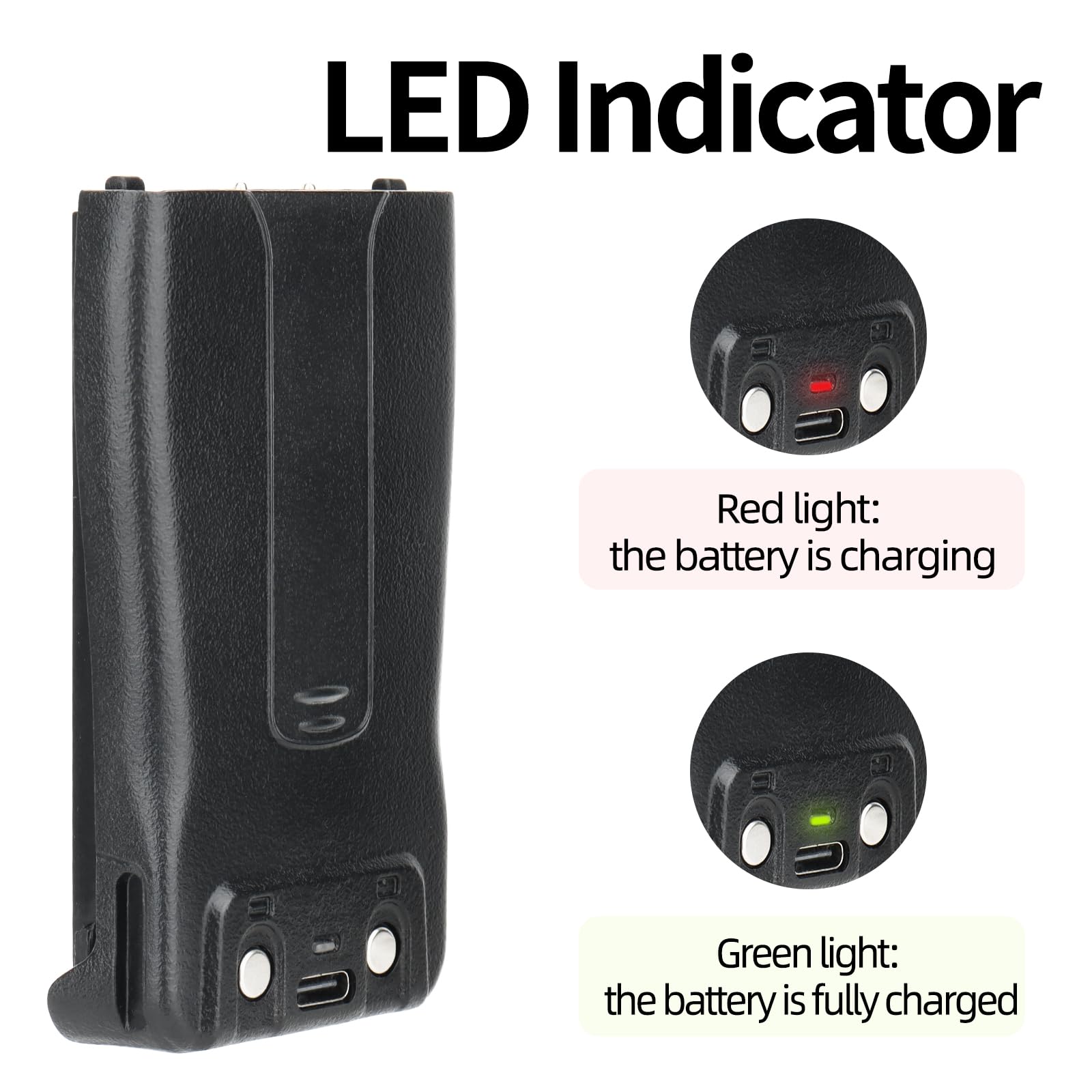 1500mAh Batteria Compatibile Con Baofeng BF-888H BF-888S BL-1