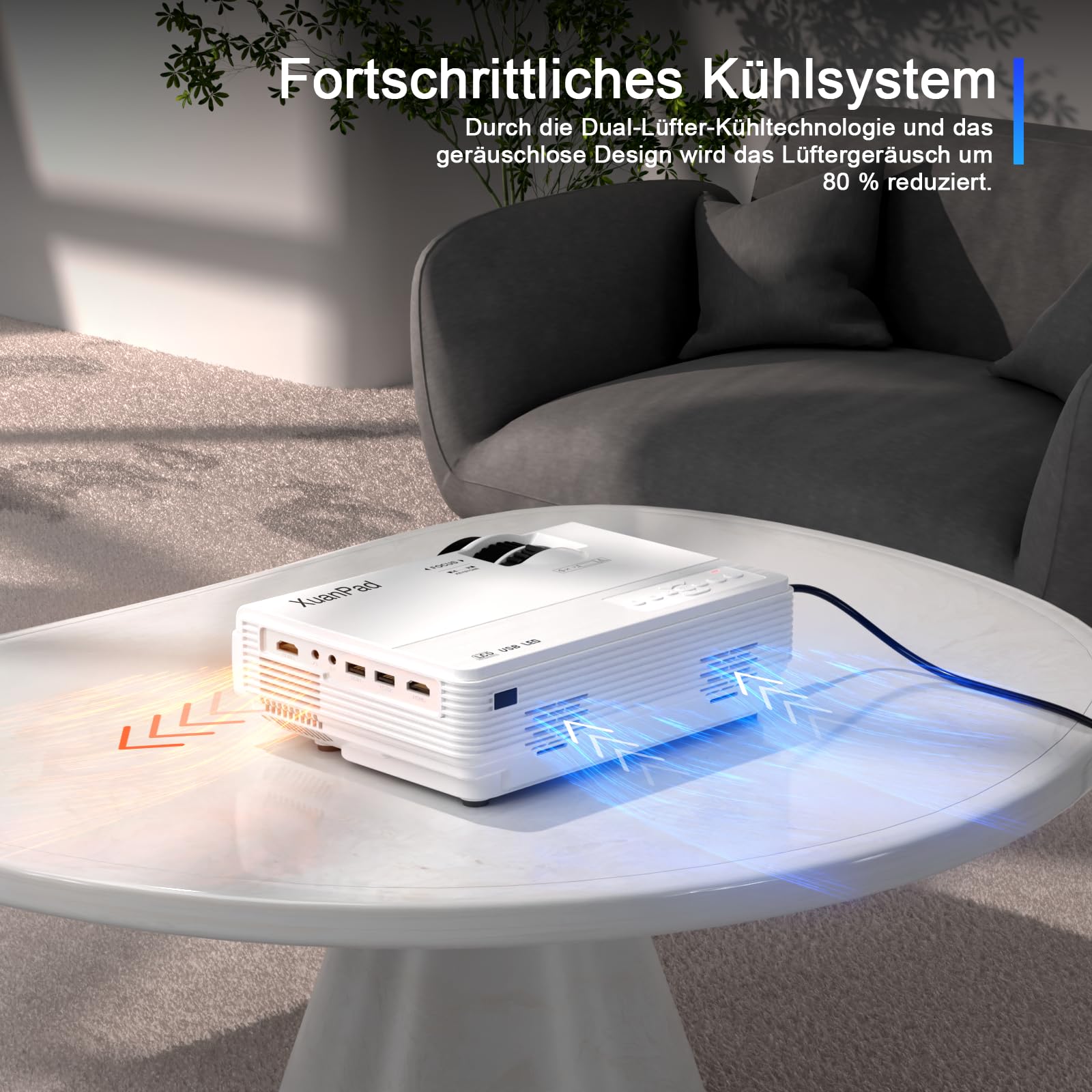 MINI Video Projector 本体　中古 XuanPad Mini Projector, 2025 Upgraded 14000L Portable Video