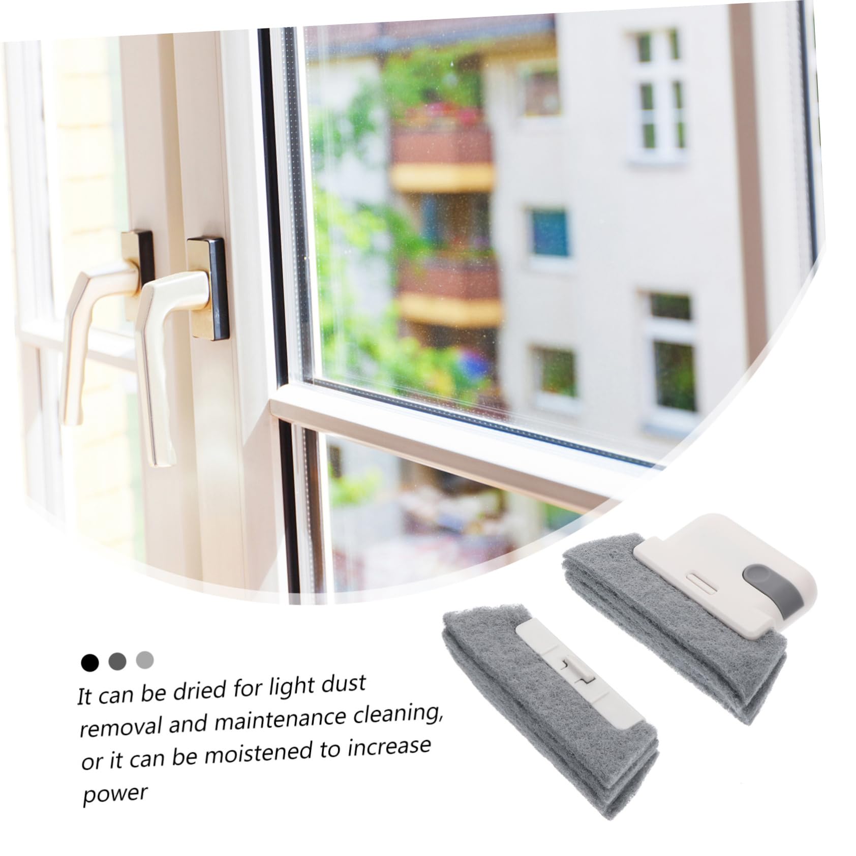 Ipetboom 1pc Window Slot Brush Window Groove Gap Cleaning Brush Detachable Design Multifunctional Cleaning Tool