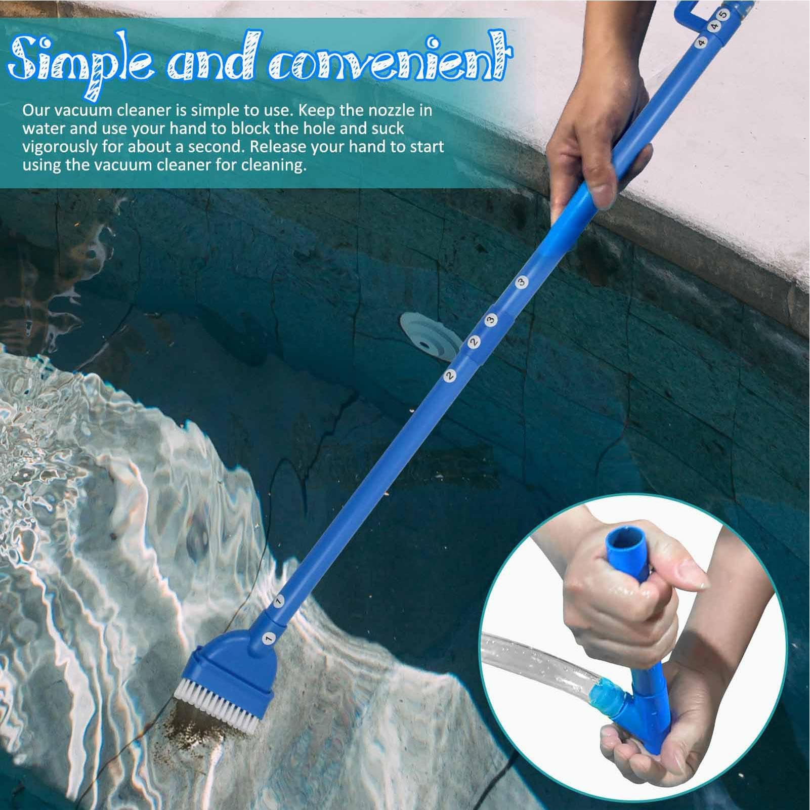 Aspirapolvere Spa Strumento di Pulizia Efficiente E Sicuro | Aspirapolvere Portatile Da Spa E Hot Tub Pulizia Portatile Fondo Piscine E Spa Gonfiabili Da Alghe Sporco E Sabbia