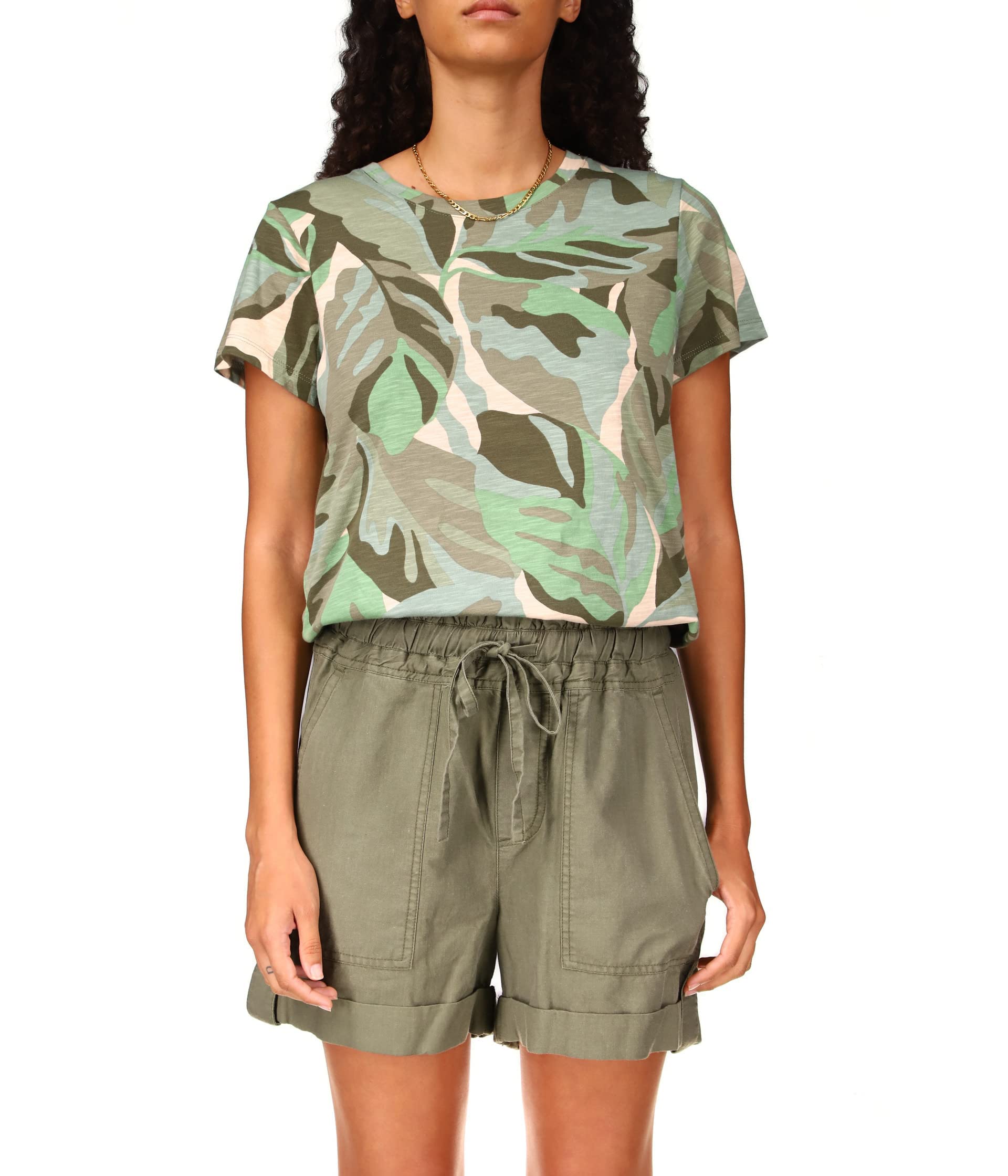 Sanctuary The Perfect Tee - T-Shirt for Women - Short Sleeved Construction - Classic Crew Neckline - Printed