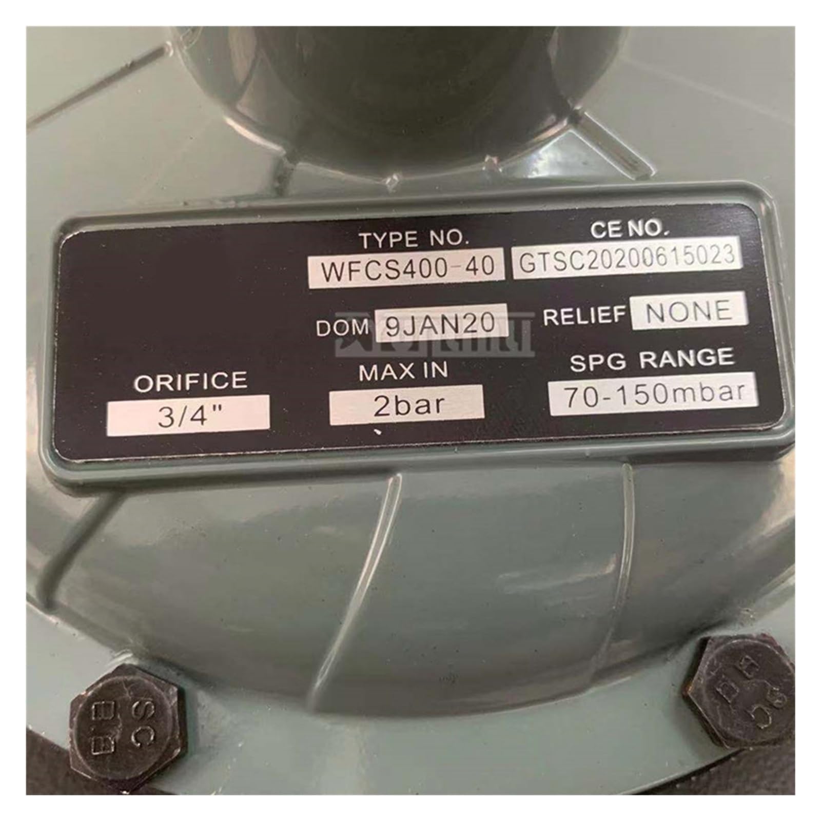 Zawór redukcyjny ciśnienia gazu Cs400, regulator ciśnienia gazu skroplonego Dn40 Zawór regulacyjny niskiego ciśnienia gazu ziemnego Łatwy w instalacji