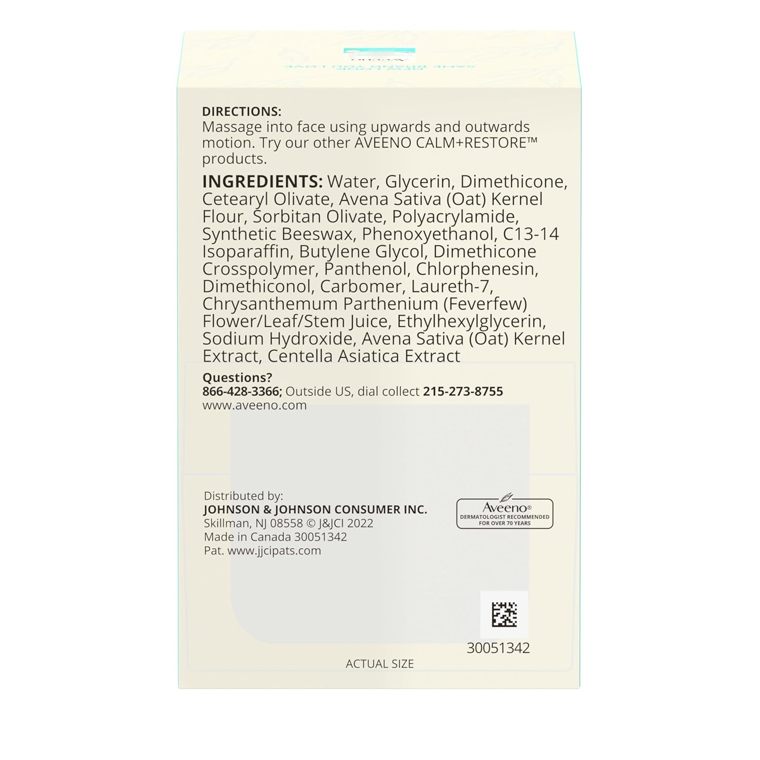 Aveeno Sensitive Skin Moisturizer Bundle, Calm + Restore Oat Gel Facial Moisturizer, 1.7 oz, & Trial Size Daily Moisturizing Cream + Prebiotic Oat, 0.5 oz, Fragrance-Free, Two Items - Image 6