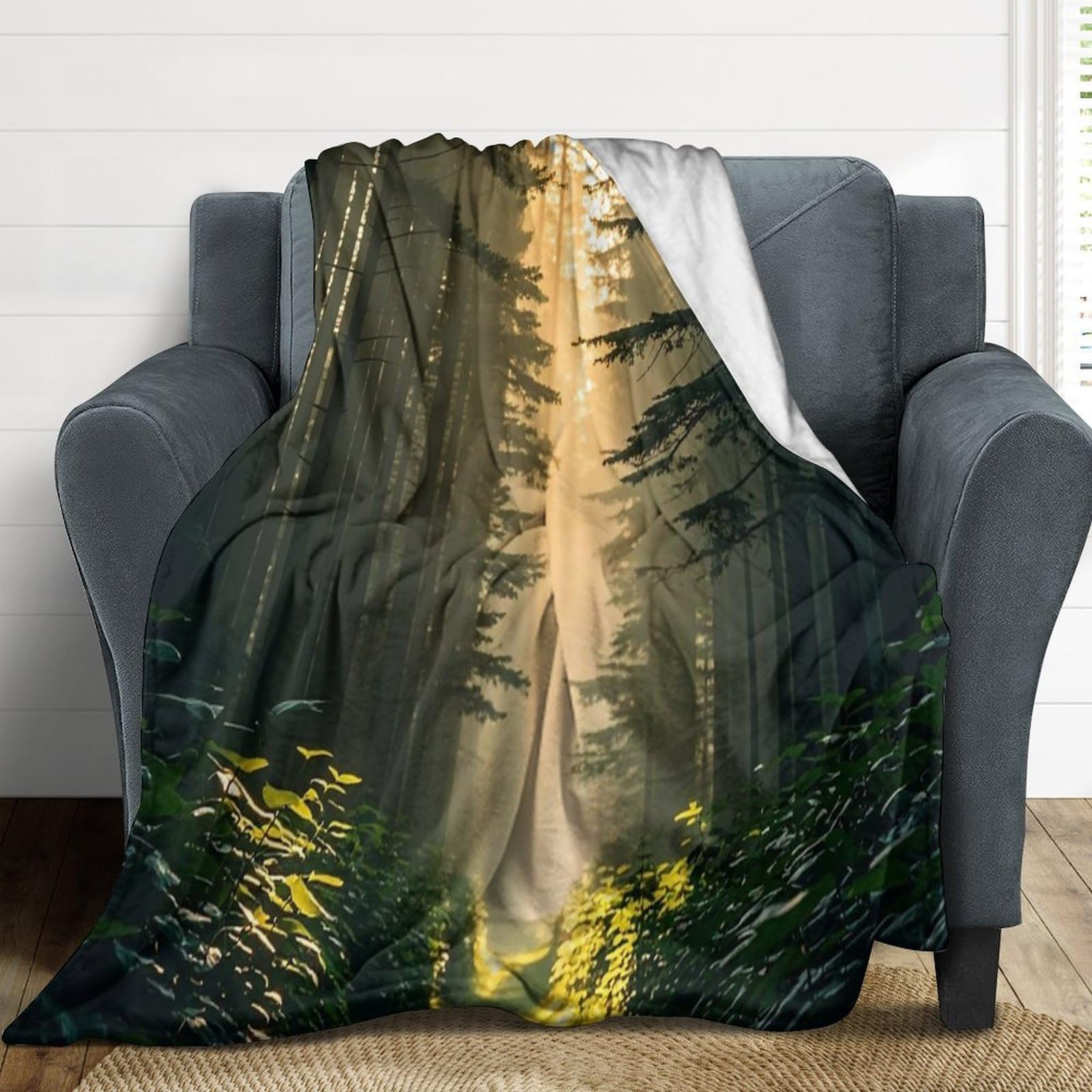Couverture à effet Tyndall confortable et hypoallergénique en flanelle fine