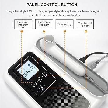 Ultrasound Physiotherapy Equipment,Therapeutic Ultrasonic Machine for Home Use, Portable Pain Relief Devices for Knees Shoulders Lumbar Arms Neck, Adjustable Intensity