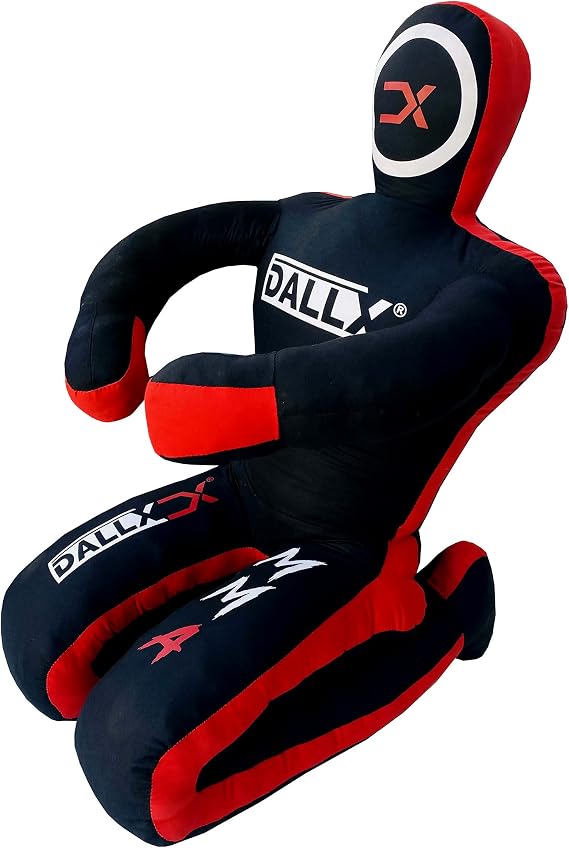 DALLX MMA Grappling Dummy BBJ Wrestling Brazilian Jiu Jitsu Punching Bag Judo Karate Throwing Boxing Fighting Dummy Self Defense Sitting Position UNFILLED
