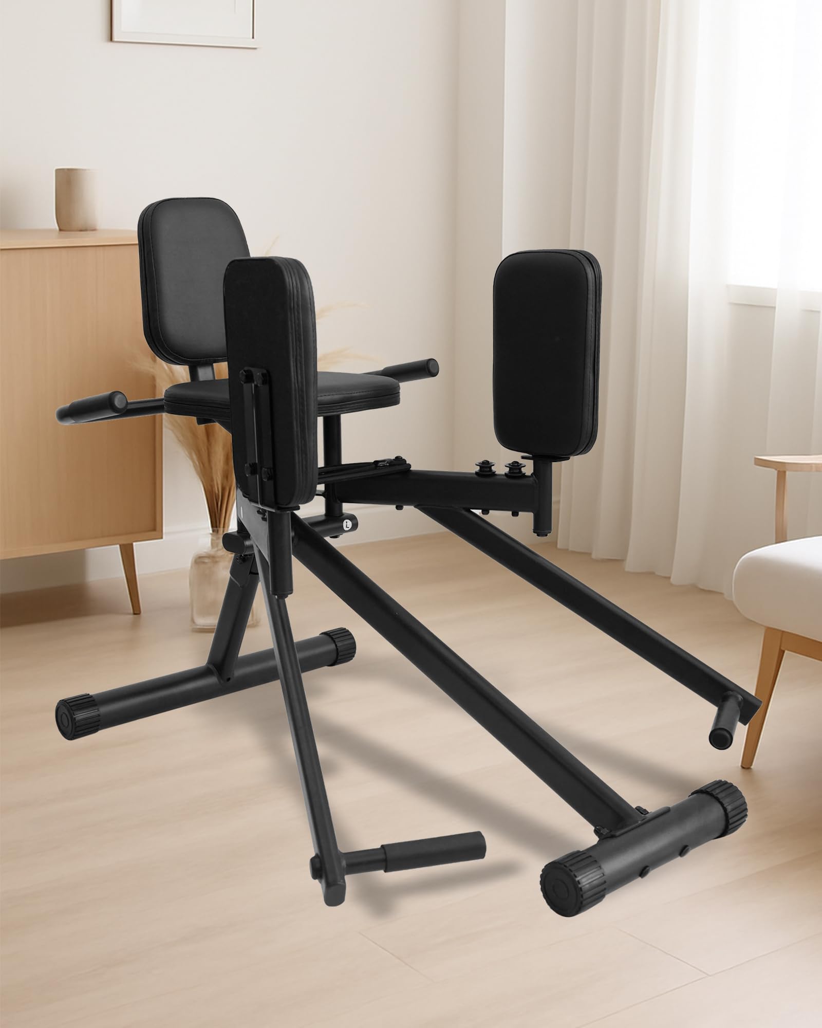 GUUG Machine d'abduction des Hanches: Hip Trainer Exerciseur Réglable Appareil de Musculation Fessier des Jambes pour la Maison avec Bandes de Résistanceentraînement pour Femme
