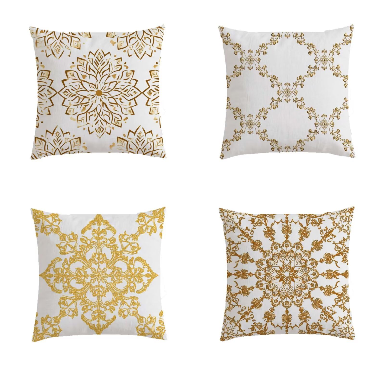 Housse de coussin 80x80cm en lin avec fermeture invisible pour décoration soignée