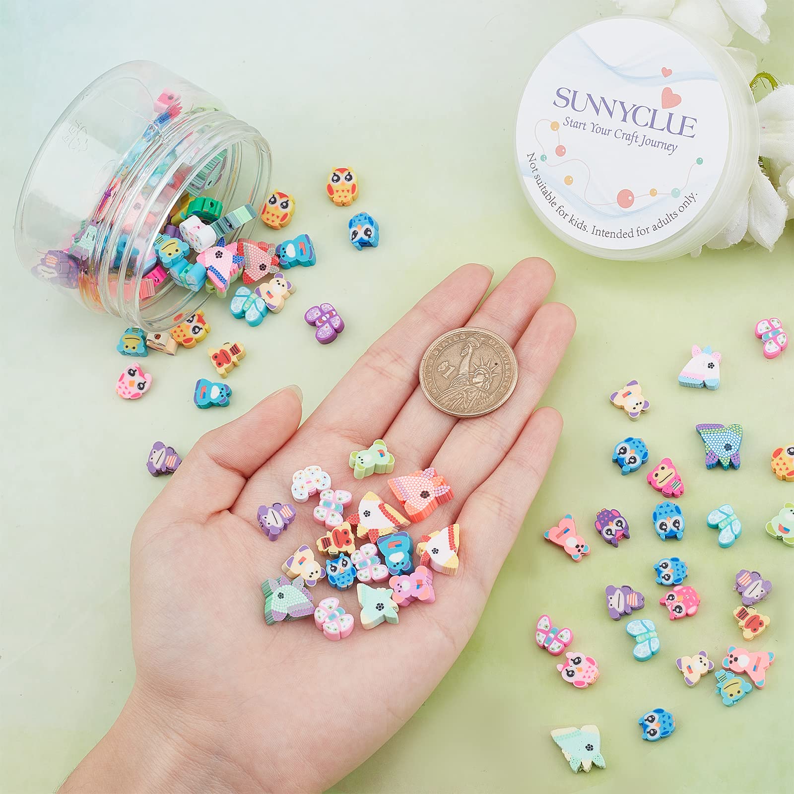 XIMISHOP Lot De 960 Perles En Argile Polymère - 24 Motifs