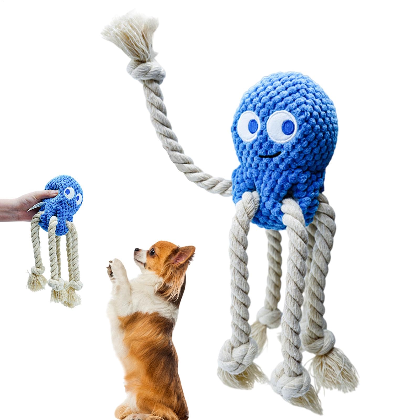 Giocattoli per la dentizione dei cuccioli, giocattolo per rimorchiatori per cani - Giocattolo da masticare per cucciolo cigolante - Giocattolo per la pulizia dei denti degli animali domestici, giocatt
