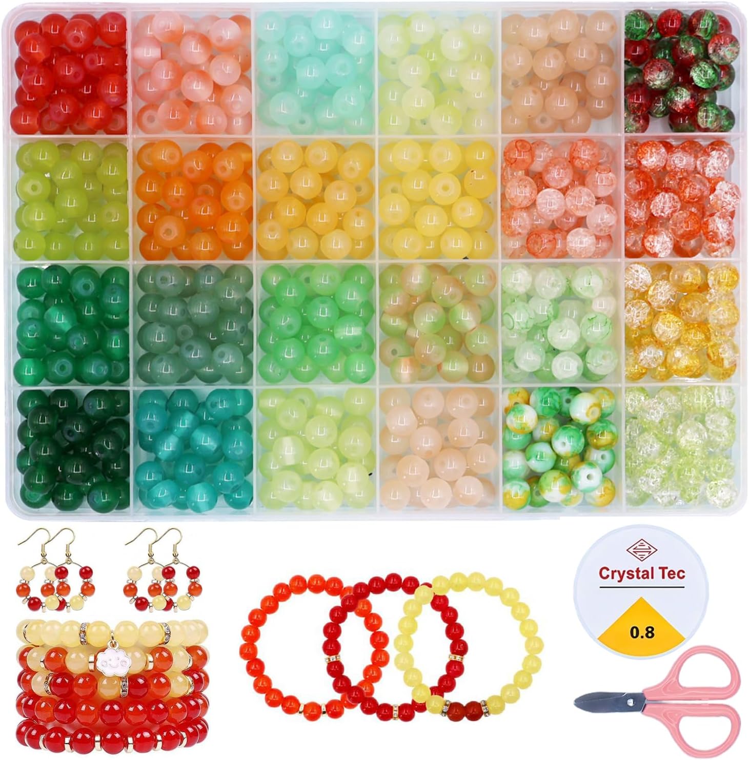 Yellow green, 520 pieces