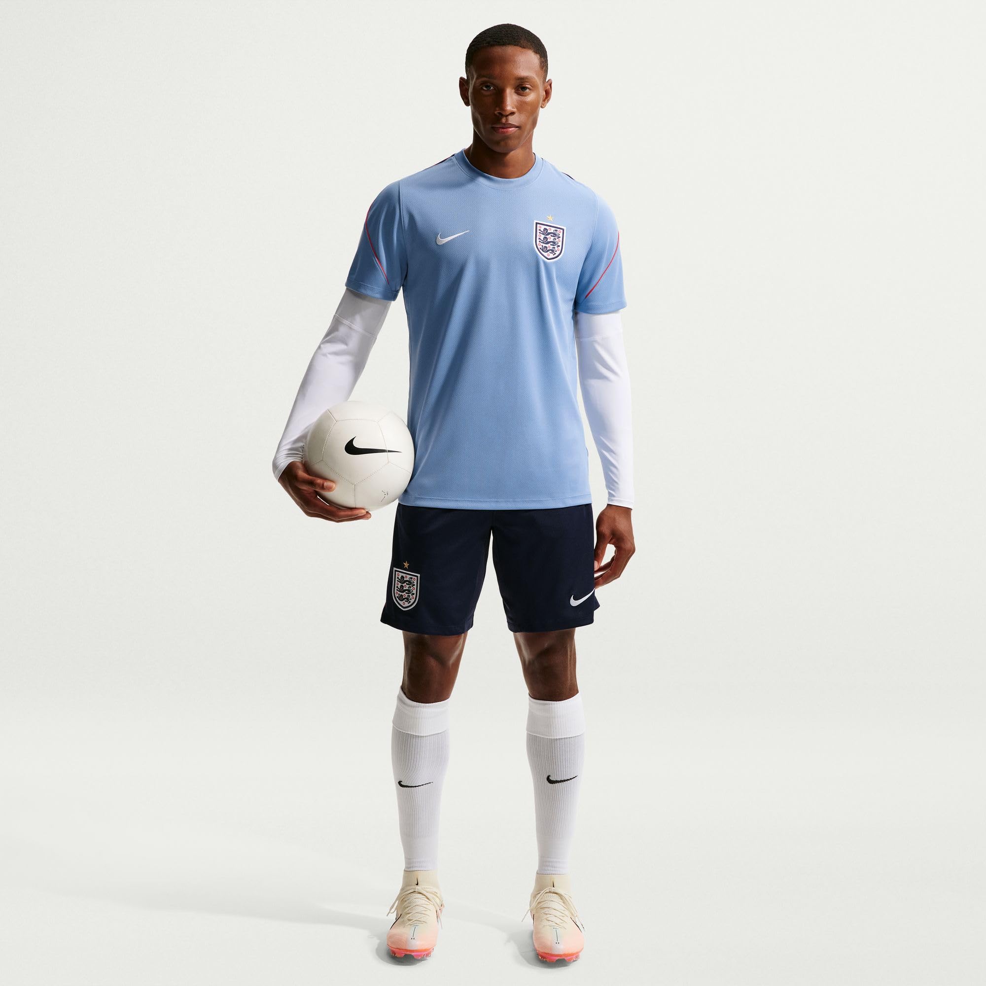 Nike England Strike Nike Football Dri-Fit Kurzarmshirt für Herren Maglietta a Maniche Corte Uomo