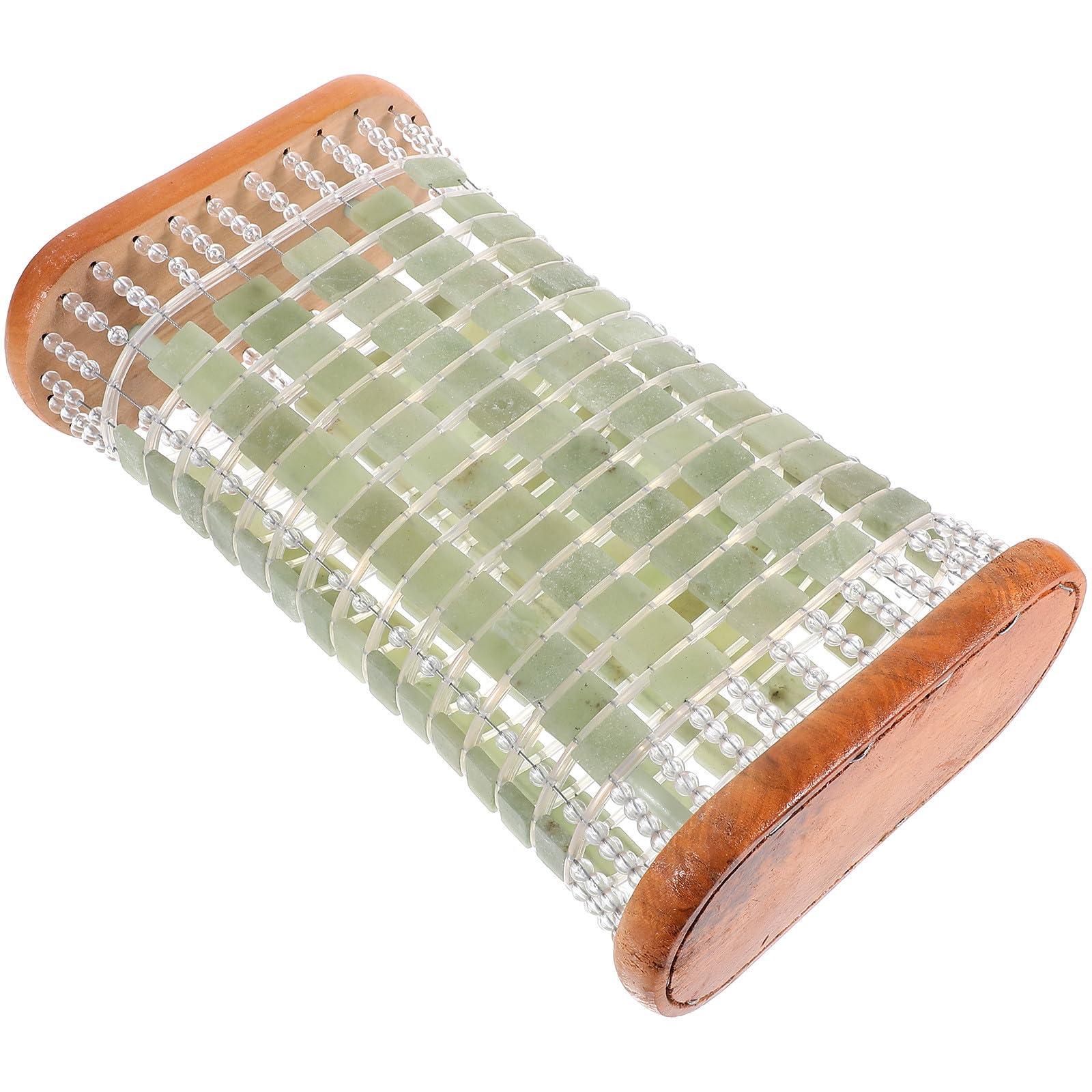 Oreiller de sommeil en jade et coussin rafraîchissant tressé en bois pour lit