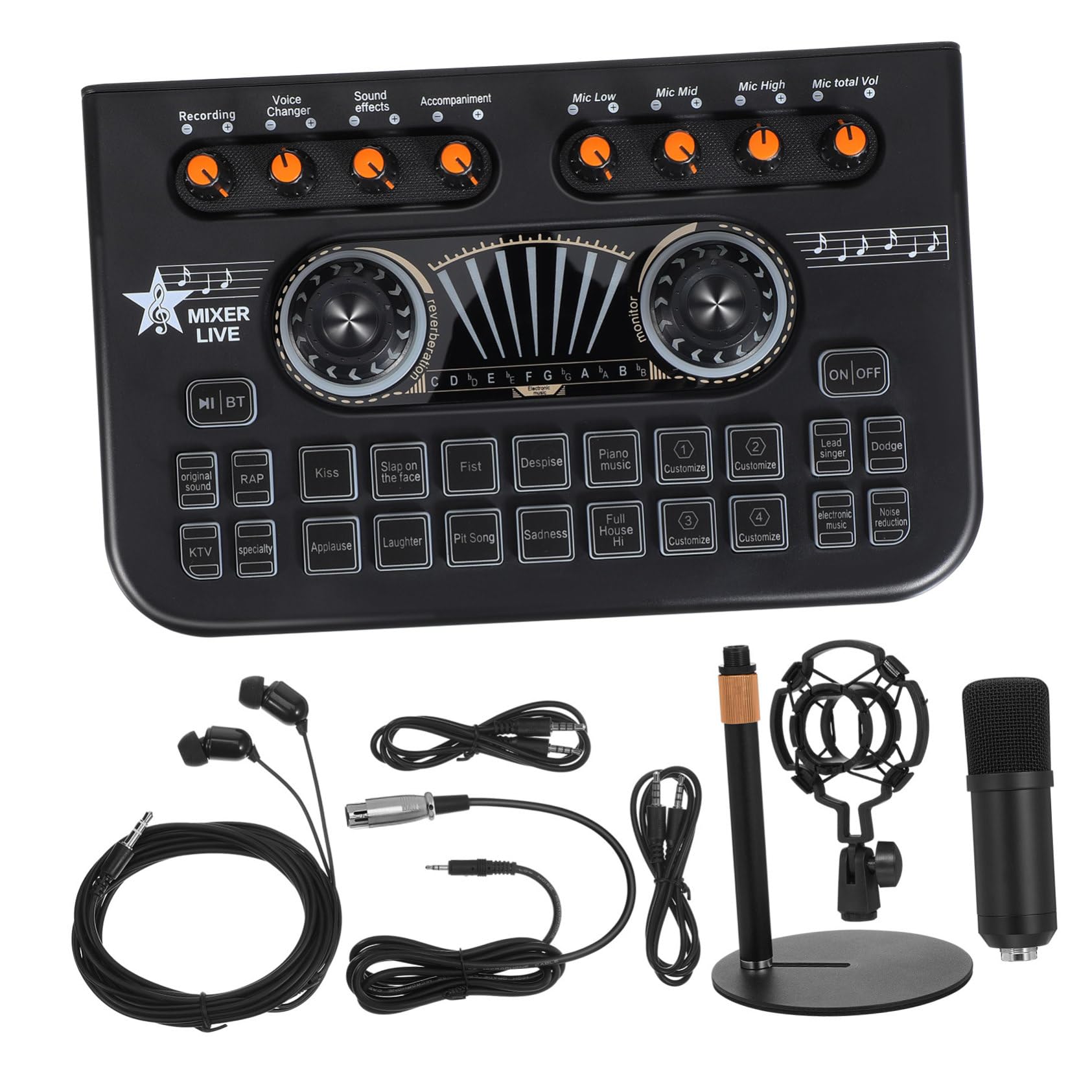 Mezclador de sonido para karaoke en casa y reuniones con amigos usando el equipo de música OSALADI 8