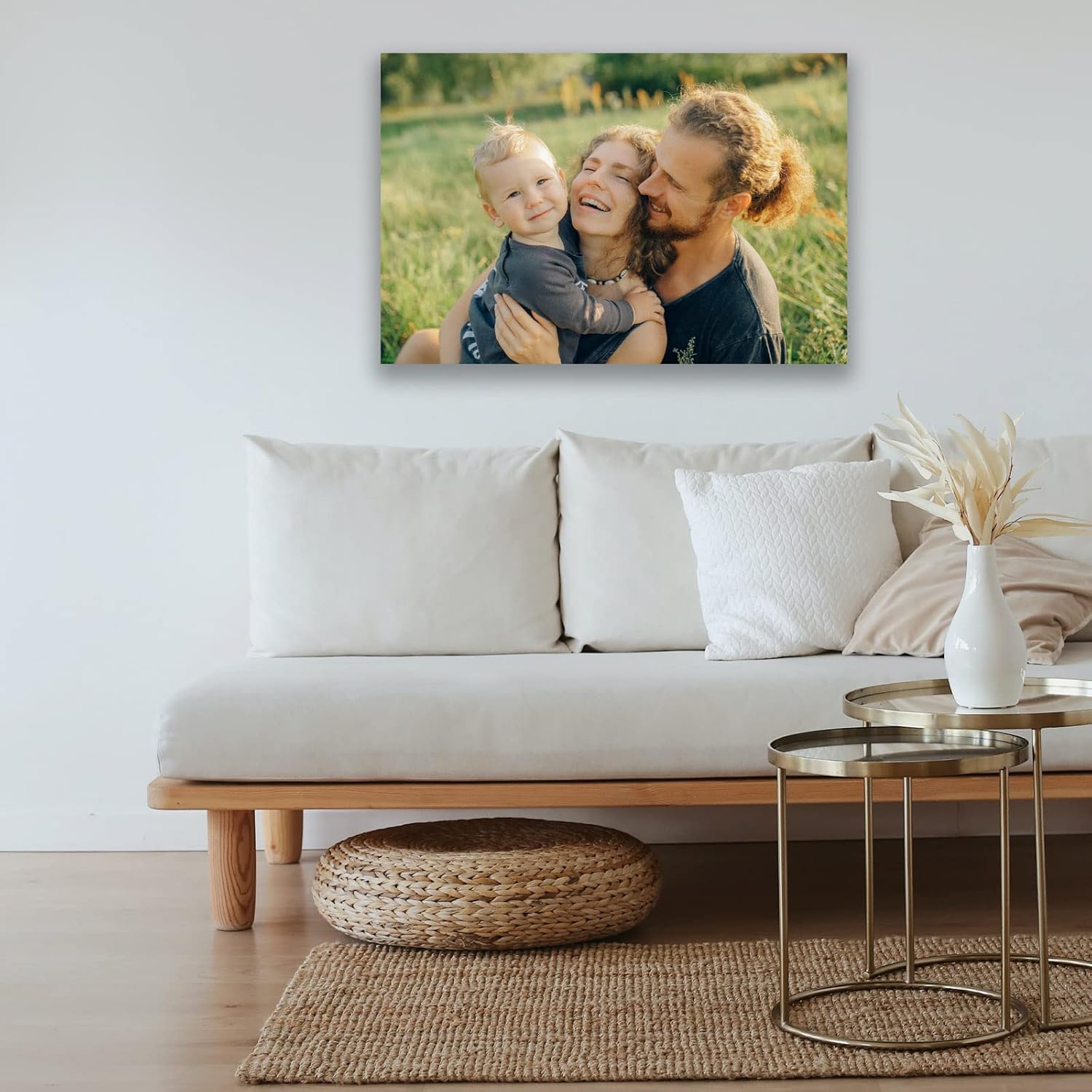 Custom Canvas Prints with Your Photos Framed Canvas Customized Wall Art Personalized Canvas Pictures for Pet/Family Gifts for Mom/Men/Women 8 x 10 - Image 4