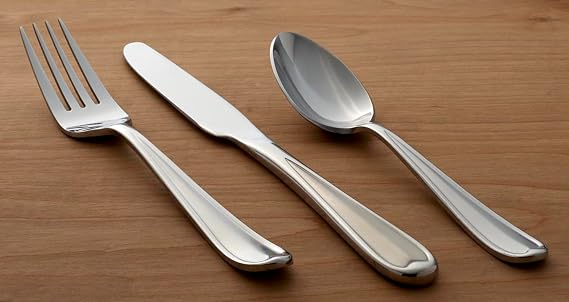 Oneida Dylan 42 Piece Everyday Flatware, Service for 8, 18/0 Stainless Steel, Silverware Set