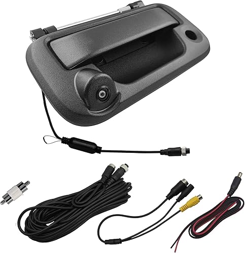 Miniatura 2 de Manija de puerta trasera con cámara de respaldo de visión trasera de repuesto para Ford F150 (2005-2014), F250F350F450F550 (2008-2016), conector RCA