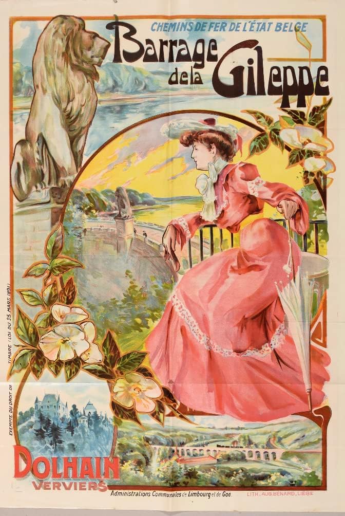 Barrier of the Belgium Gilepe Poster Reproduction 50 x 70 cm on Luxury Paper 300 g High Quality All Sizes Available Contact Us