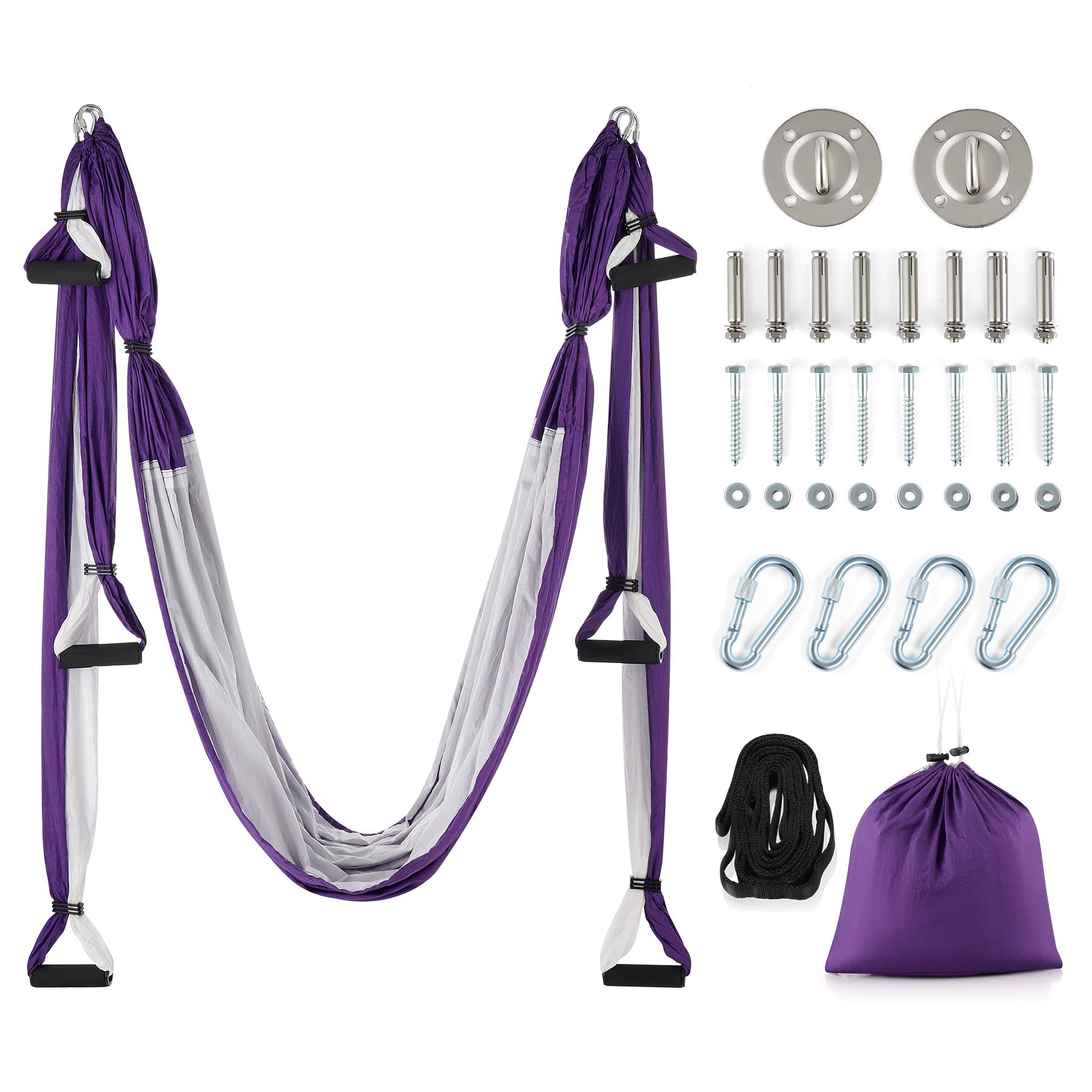 Amaca Yoga Aerea Con Set Seta - Kit Completo Per Principianti - Foto 2