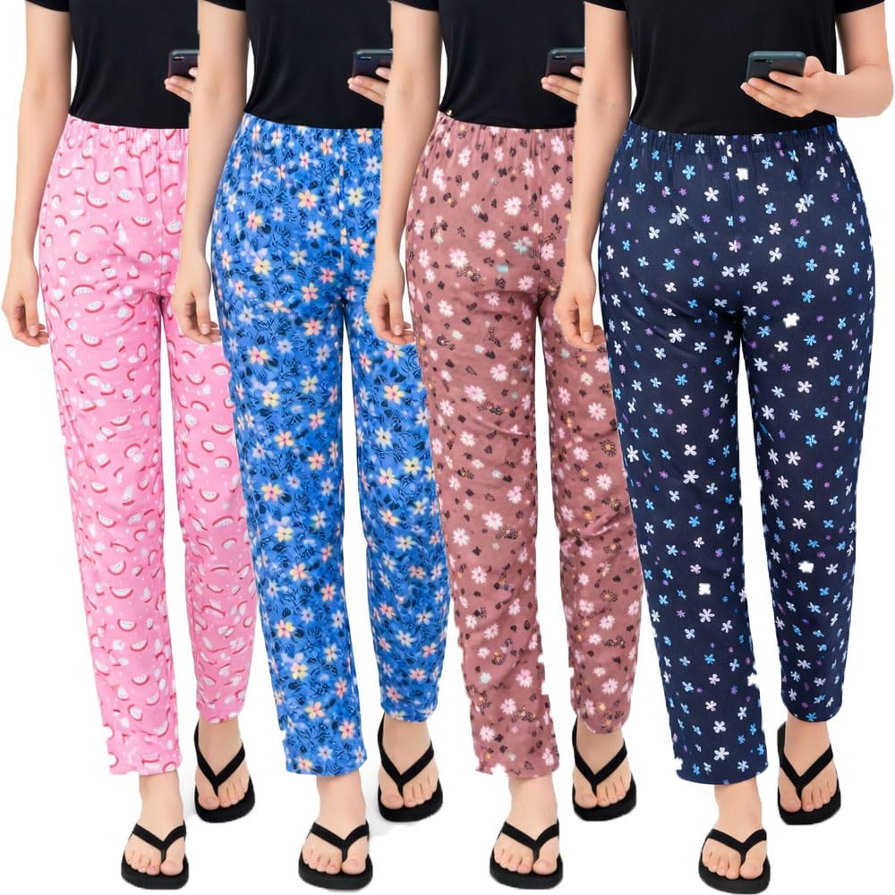 brand flex Women's Night Pants for Girls (Prints May Vary) 4Pack-picture-8
