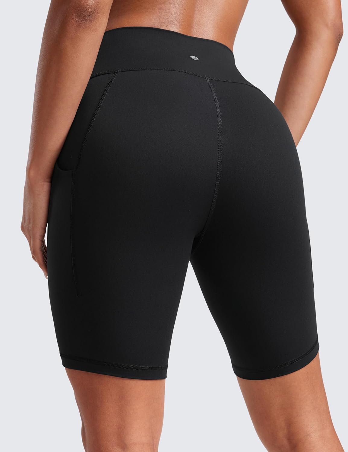 CRZ YOGA Butterluxe Biker Shorts Pockets 8" - High Waisted Workout Yoga Volleyball Buttery Soft Womens - Image 2