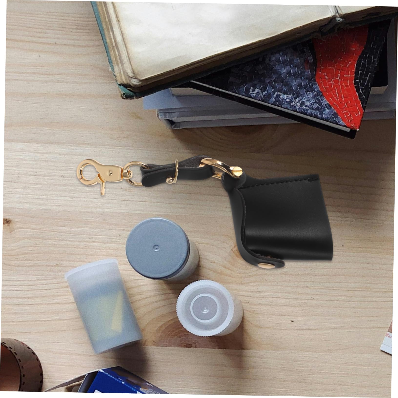 Holibanna Custodia Portatile per Rullini Fotografici PU con Portachiavi Organizzatore per per Uso e Fotografia All